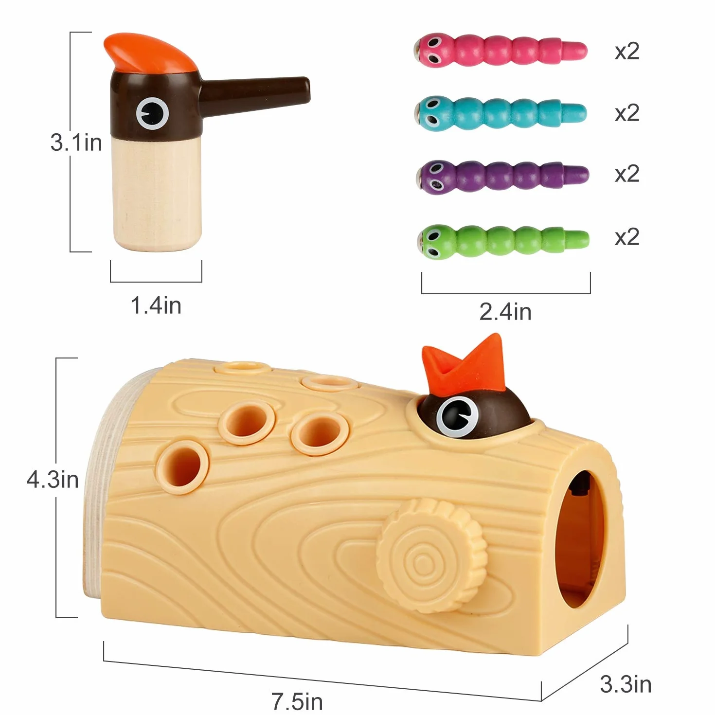 TOP BRIGHT Montessori magnetyczna zabawka edukacyjna dla dzieci od 2 lat, dla chłopców i dziewczynek, prezent