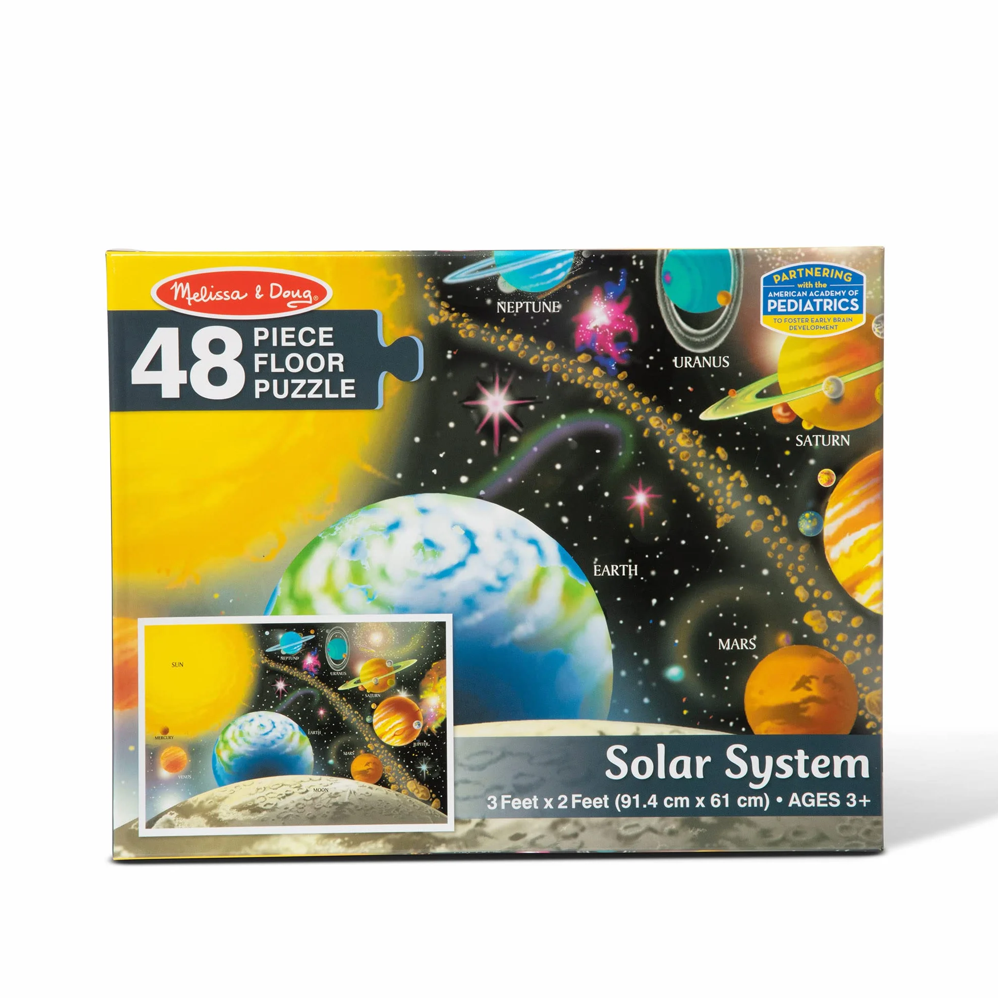Melissa & Doug Solar System Floor Puzzle (48 pcs, 2 x 3 feet)
