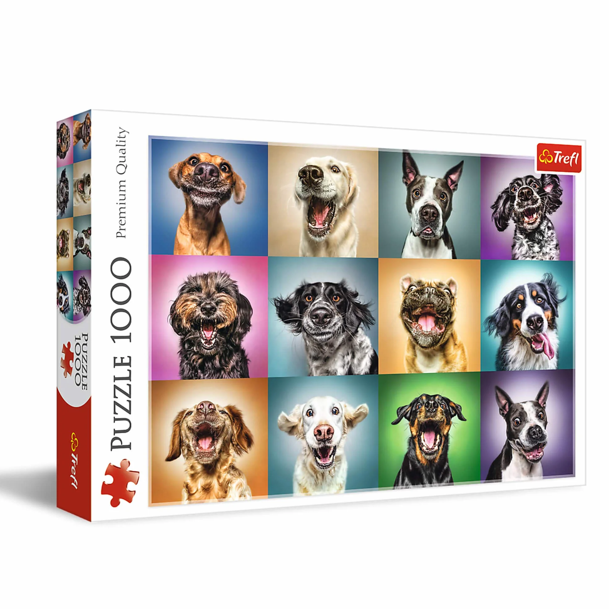 Trefl - Zabawne Psie Portrety - 1000 Elementów, Psy, Śmieszne Psy, Zabawne Psy, Psie Portrety, Układanka DIY, Kreatywna Rozrywka, Prezent, Zabawa, Puzzle Klasyczne dla Dorosłych i Dzieci od 12 Lat