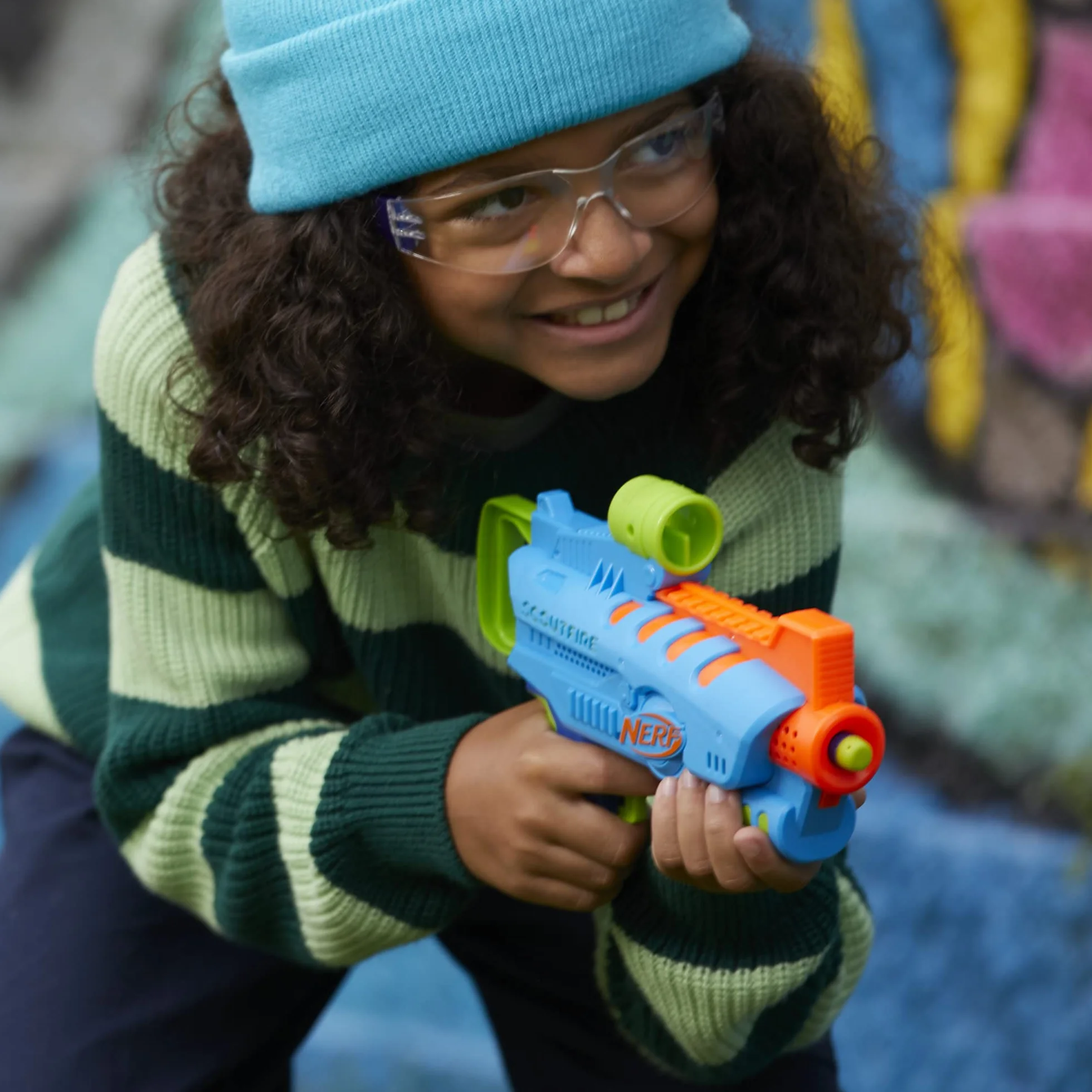 Nerf Elite Junior Ultimate zestaw startowy, 2 Easy-Play Blaster, 15 Nerf Elite, zabawka outdoorowa dla dzieci od 6 lat