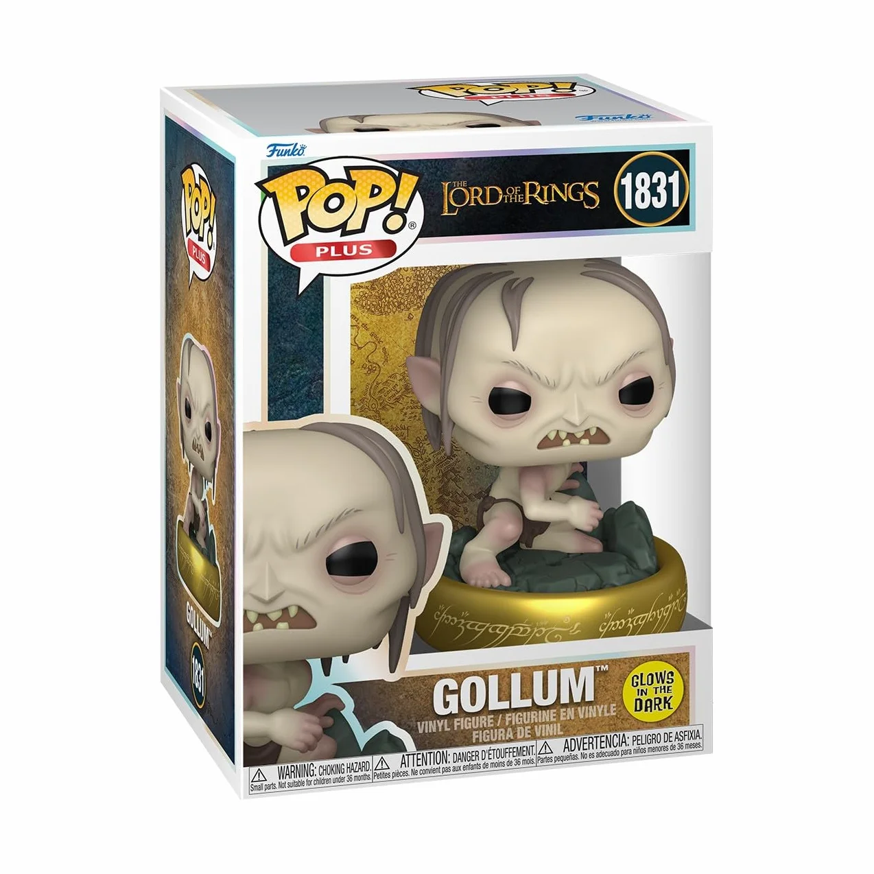 Funko Pop! Plus: Władca Pierścieni - Gollum - Świecący w ciemności - kolekcjonerska figurka winylowa - Pomysł na prezent - Oficjalny towar - Zabawki dla dzieci i dorosłych - Fani TV - Model dla