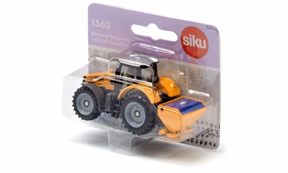 Siku Massey Ferguson z rozdrabniaczem soli