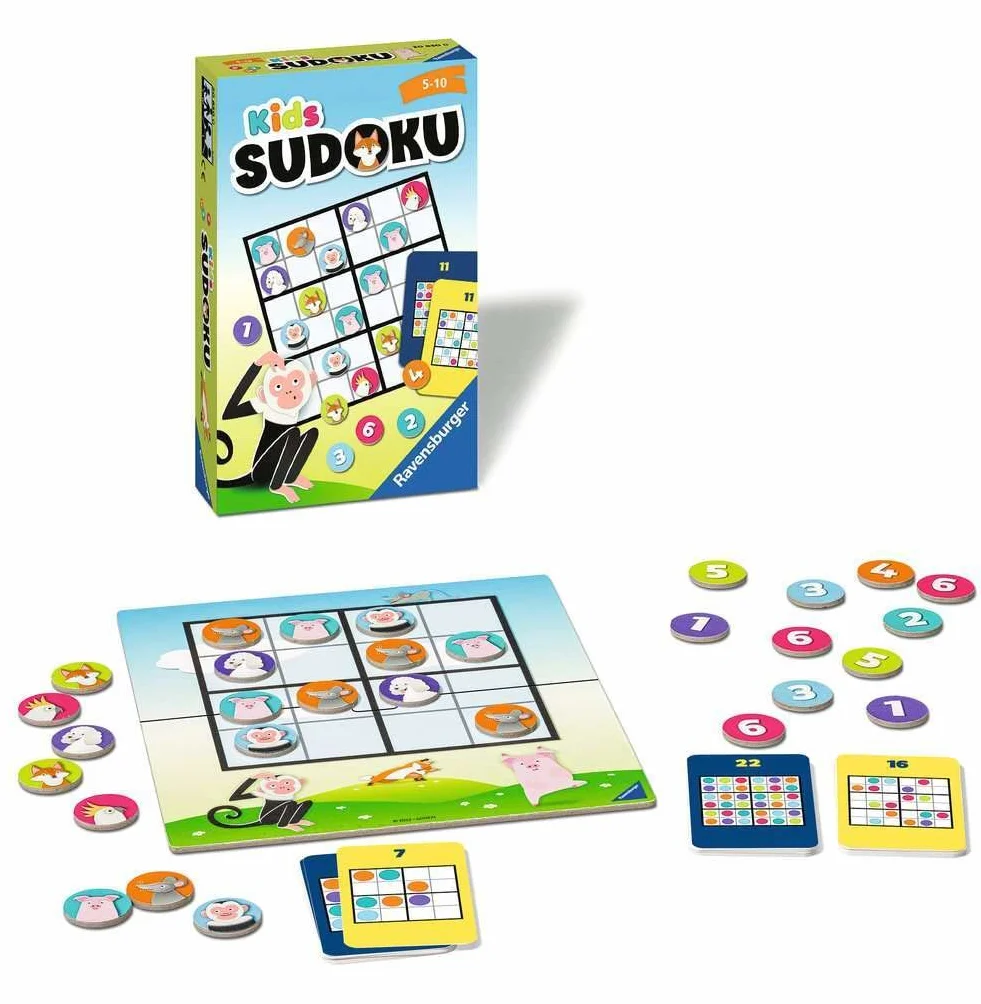 Ravensburger Kids Sudoku, Biały, Od 5 do 10 lat