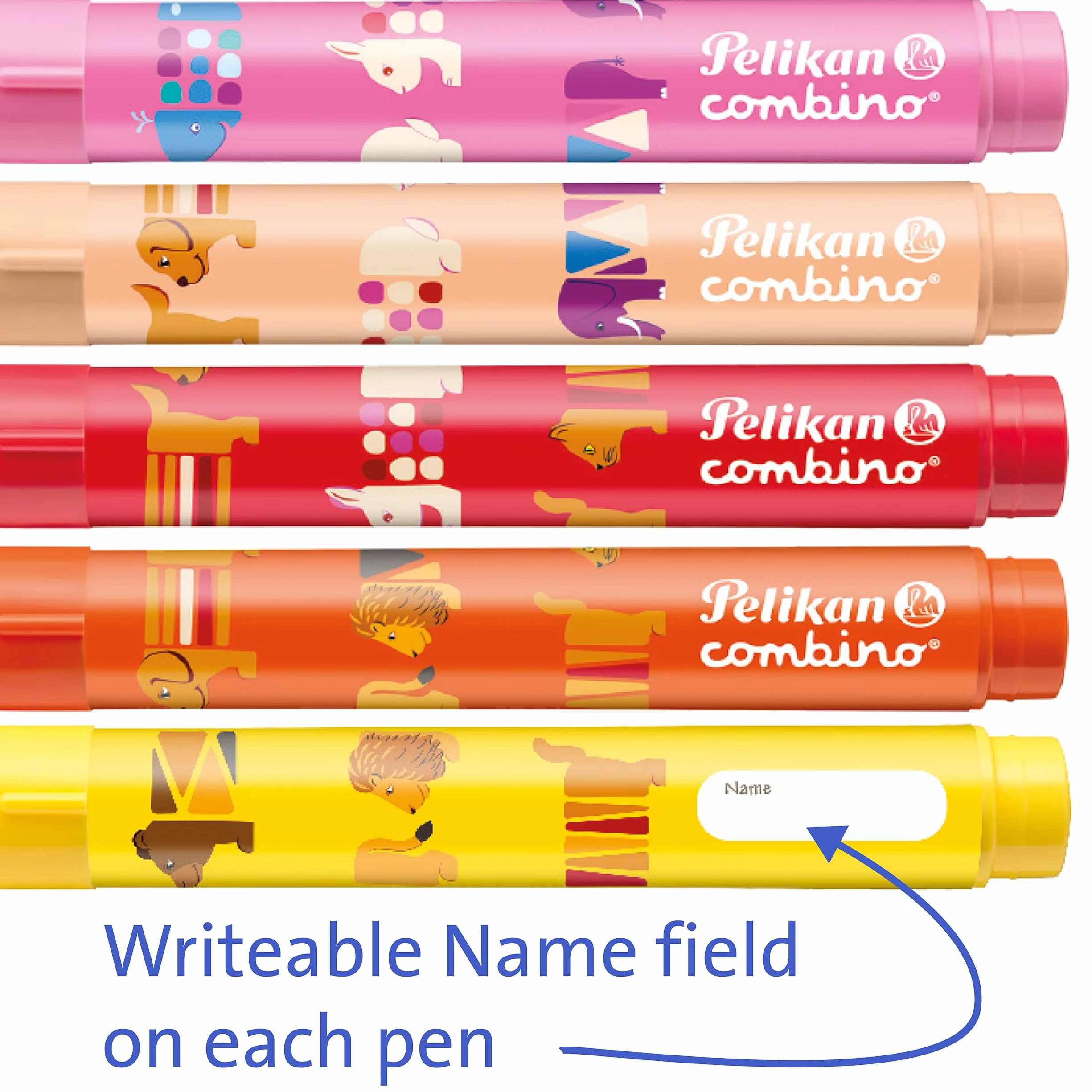 Pelikan 814553 Combino Super 411 flamastry w pudełku składanym