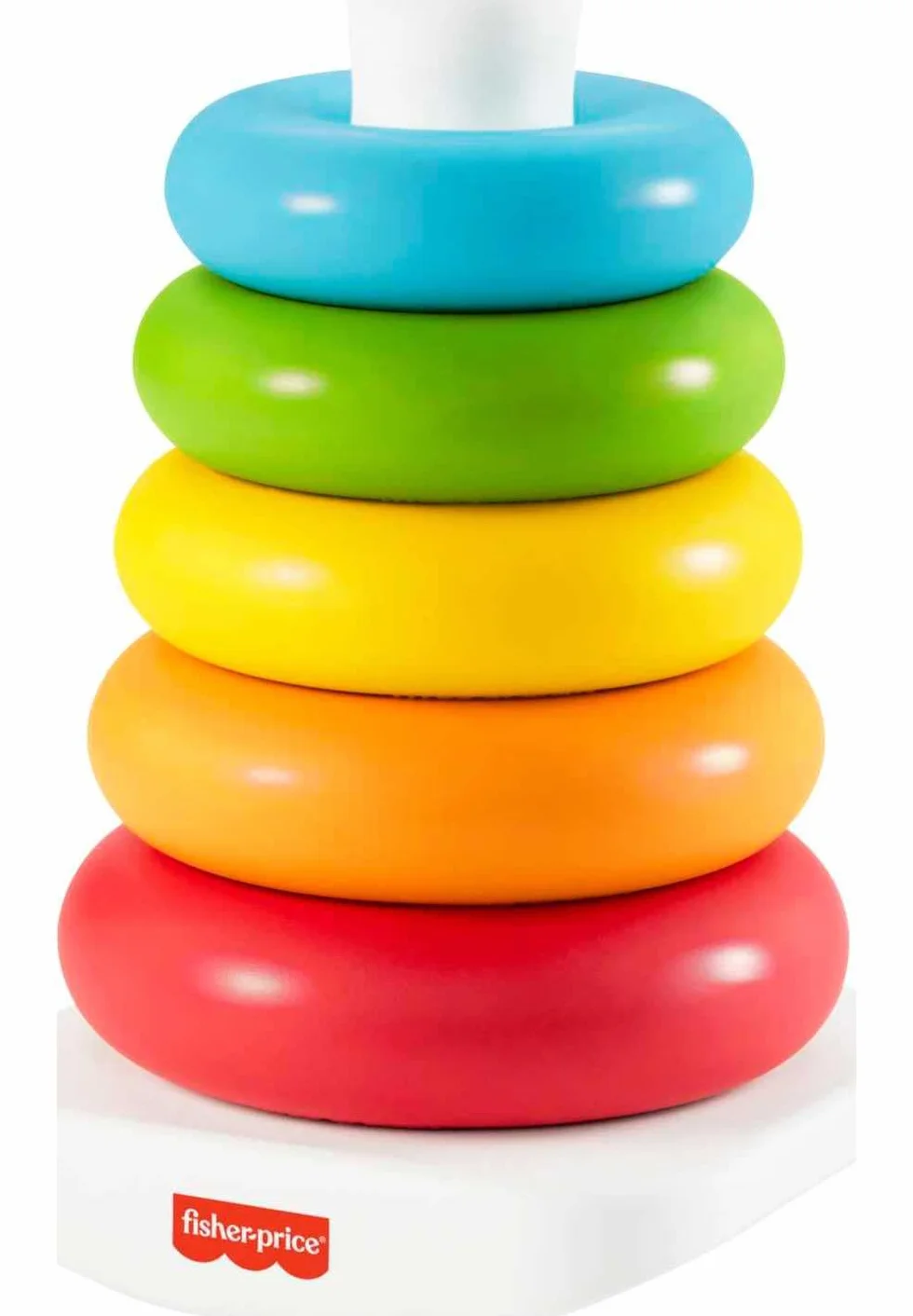 Fisher-Price Rock-A-Stack Zabawka Piramidka, Wielokolorowy, Od 6 Miesięcy