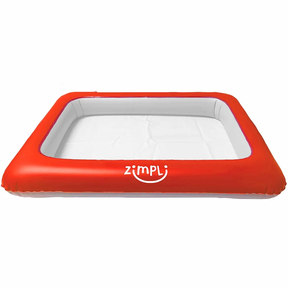 ZIMPLI - dmuchana Play Tray, piaskownica dla dzieci, sensoryczna taca do zabawy piaskiem, błotem i wodą, łatwa w użyciu i przechowywaniu piaskownica dla dzieci