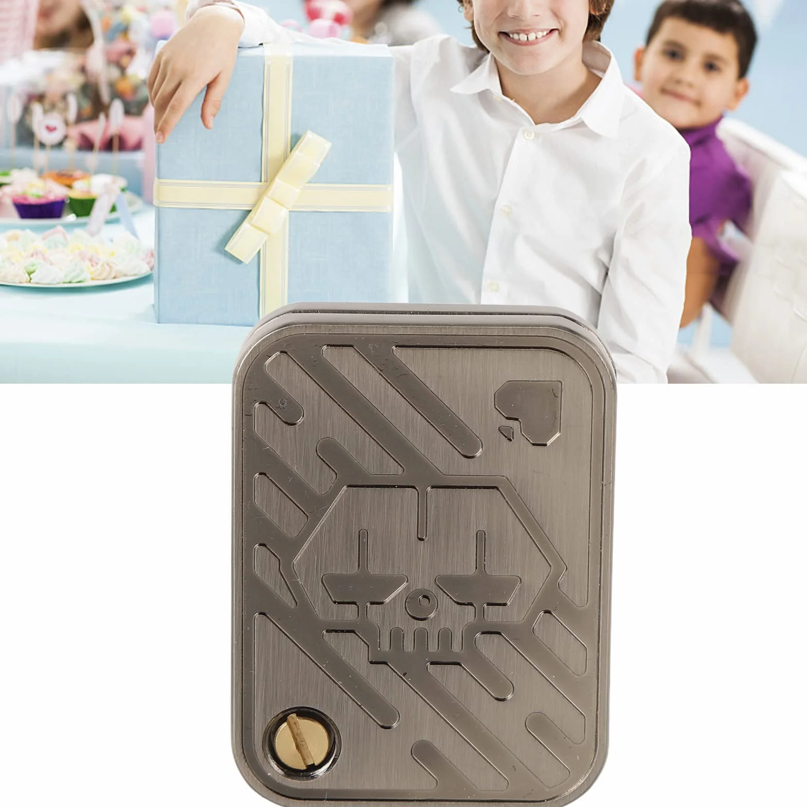 Metalowy Suwak Fidget, Mini Ergonomiczne Zabawki Biurkowe do Redukcji Stresu, dla Dorosłych i Uczniów