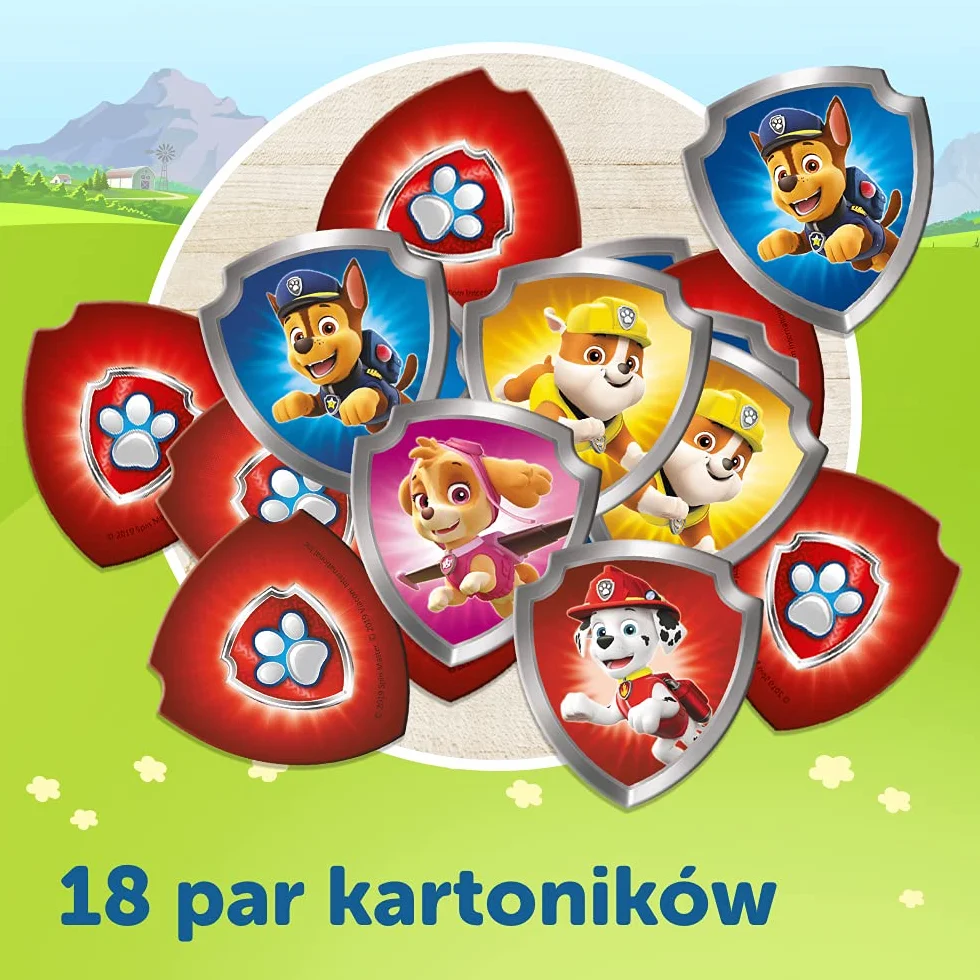 Trefl Memos Psi Patrol Rodzinna Gra dla Dzieci od 3 lat