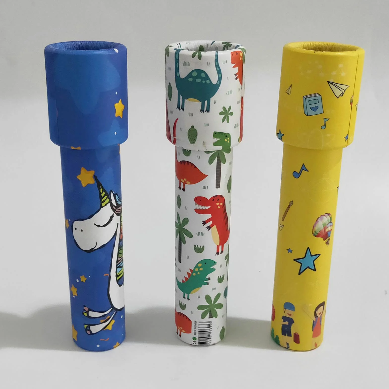 Kalejdoskop, 12 Sztuk Kolorowy Papier Klasyczny Retro Kalejdoskop Zabawka Edukacyjna dla Dzieci dla Dzieci