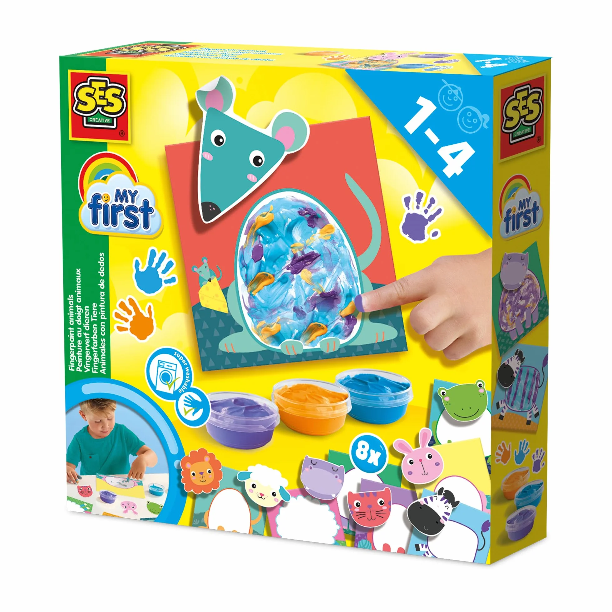 SES Creative 14444 My First Fingerpaint Animals, różne