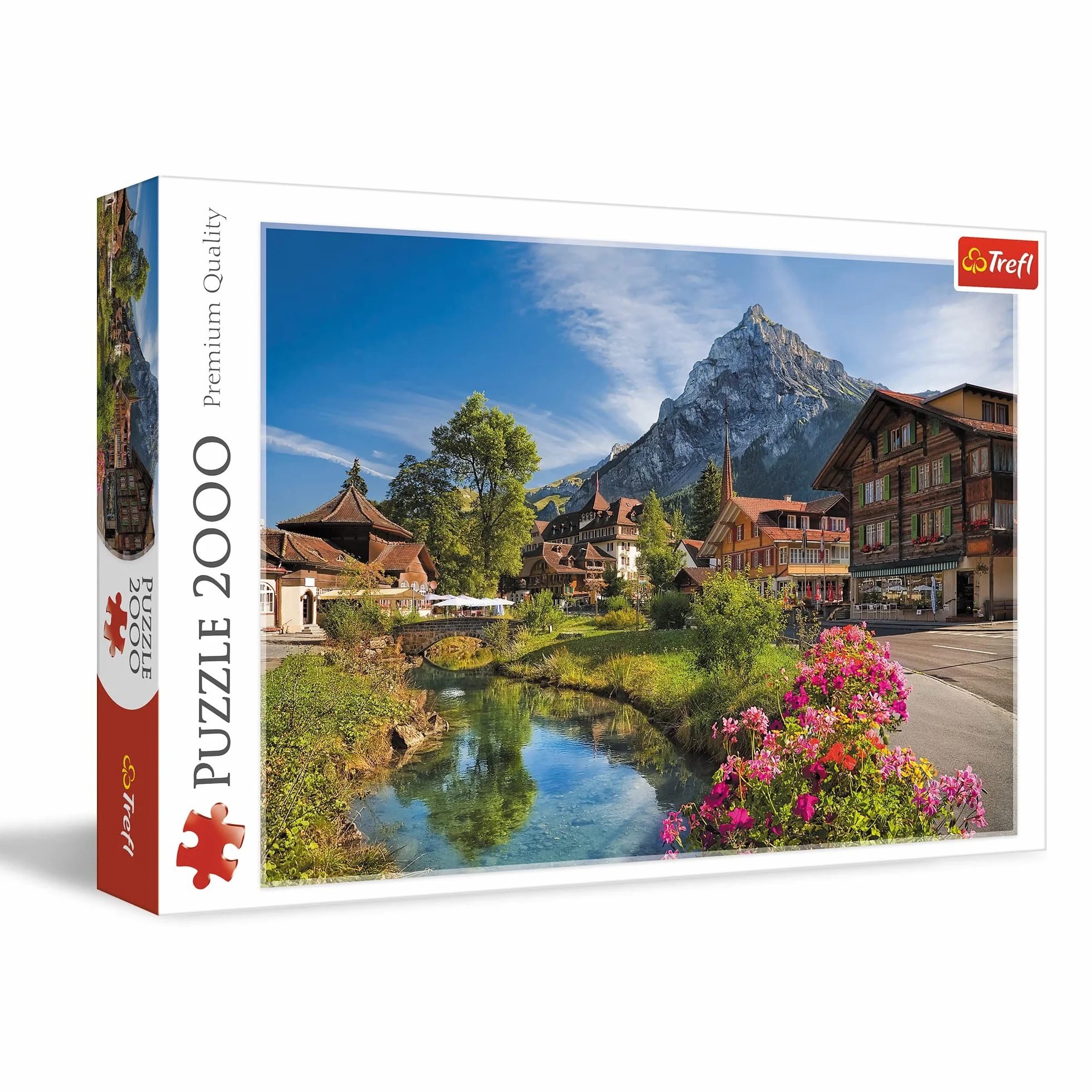 Trefl Alpy Latem Puzzle 2000 Elementów o Wysokiej Jakości Nadruku dla Dorosłych i Dzieci od 12 lat
