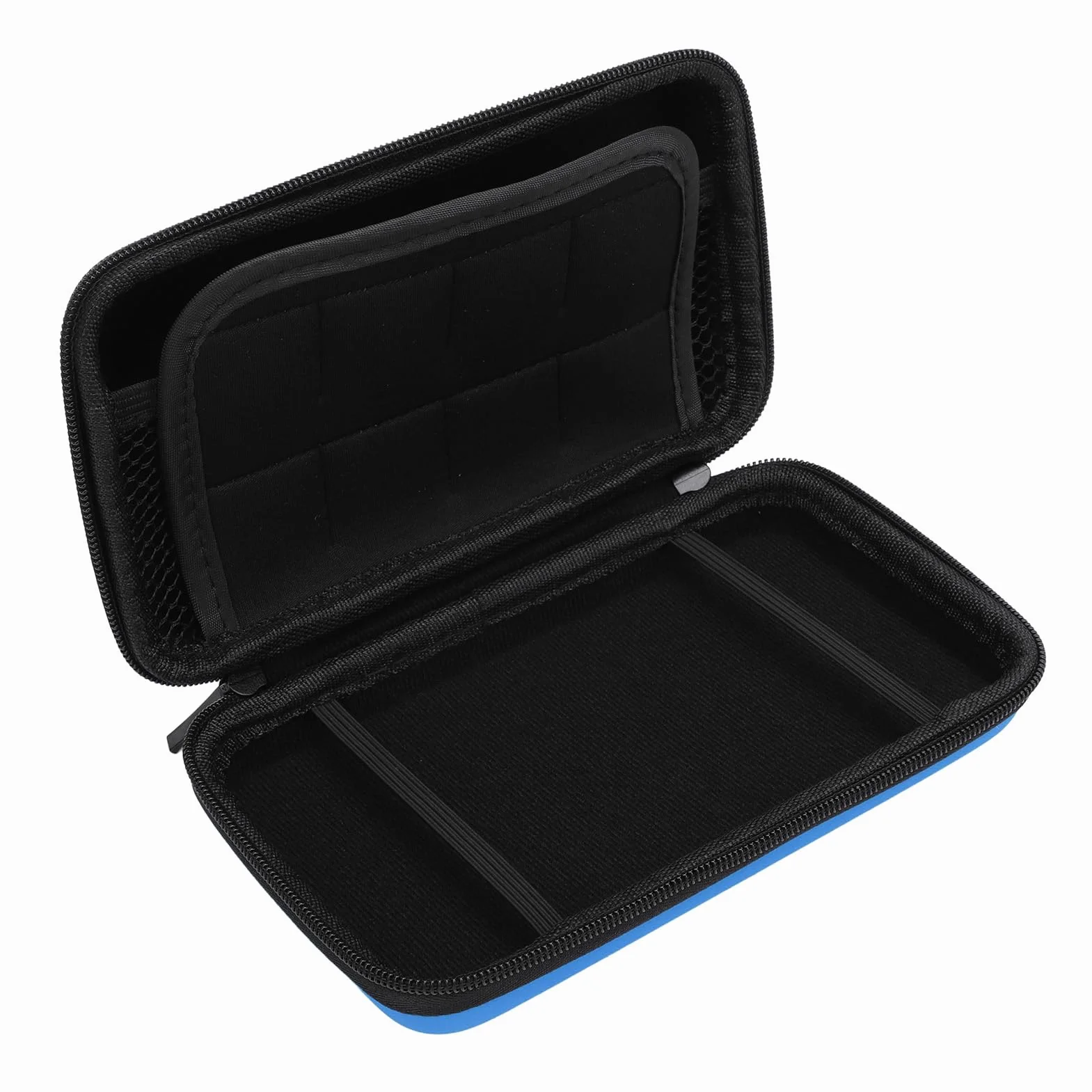 Futerał do Przenoszenia Konsoli do Gier, Twarda Torba Podróżna Ochronna na Nowe 2DS XL, 2DS LL, NOWOŚĆ 3DS, 3DS z 8-gniazdowym Uchwytem na Kartridże, Lekka i Przenośna,
