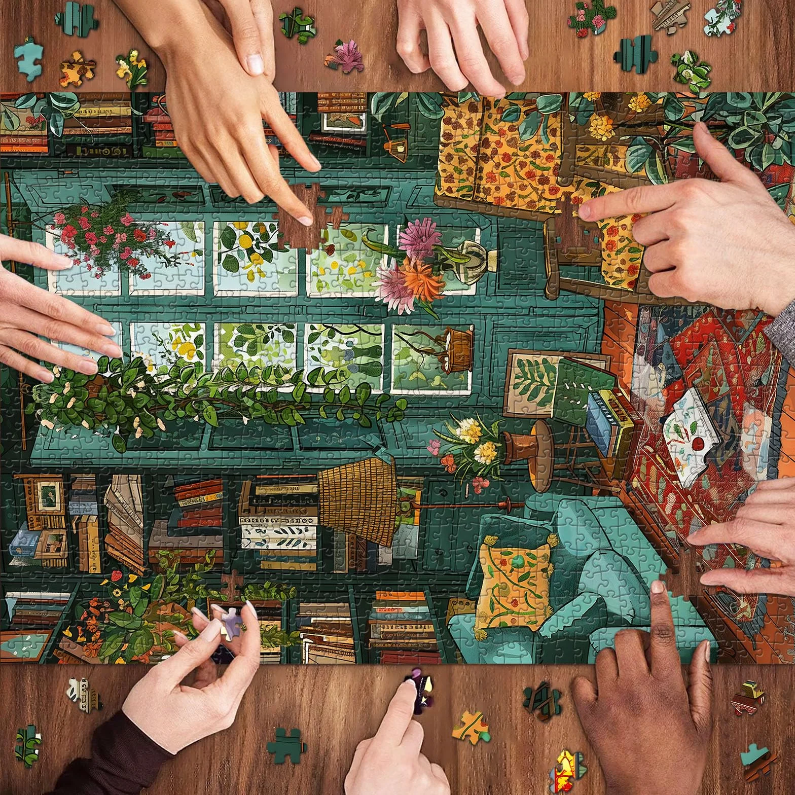 Wygodne puzzle do nauki dla dorosłych 1000 elementów, 1000 elementów puzzle dla dorosłych, wymagające zabawki do gier, niemożliwe puzzle, dekoracje rodzinne