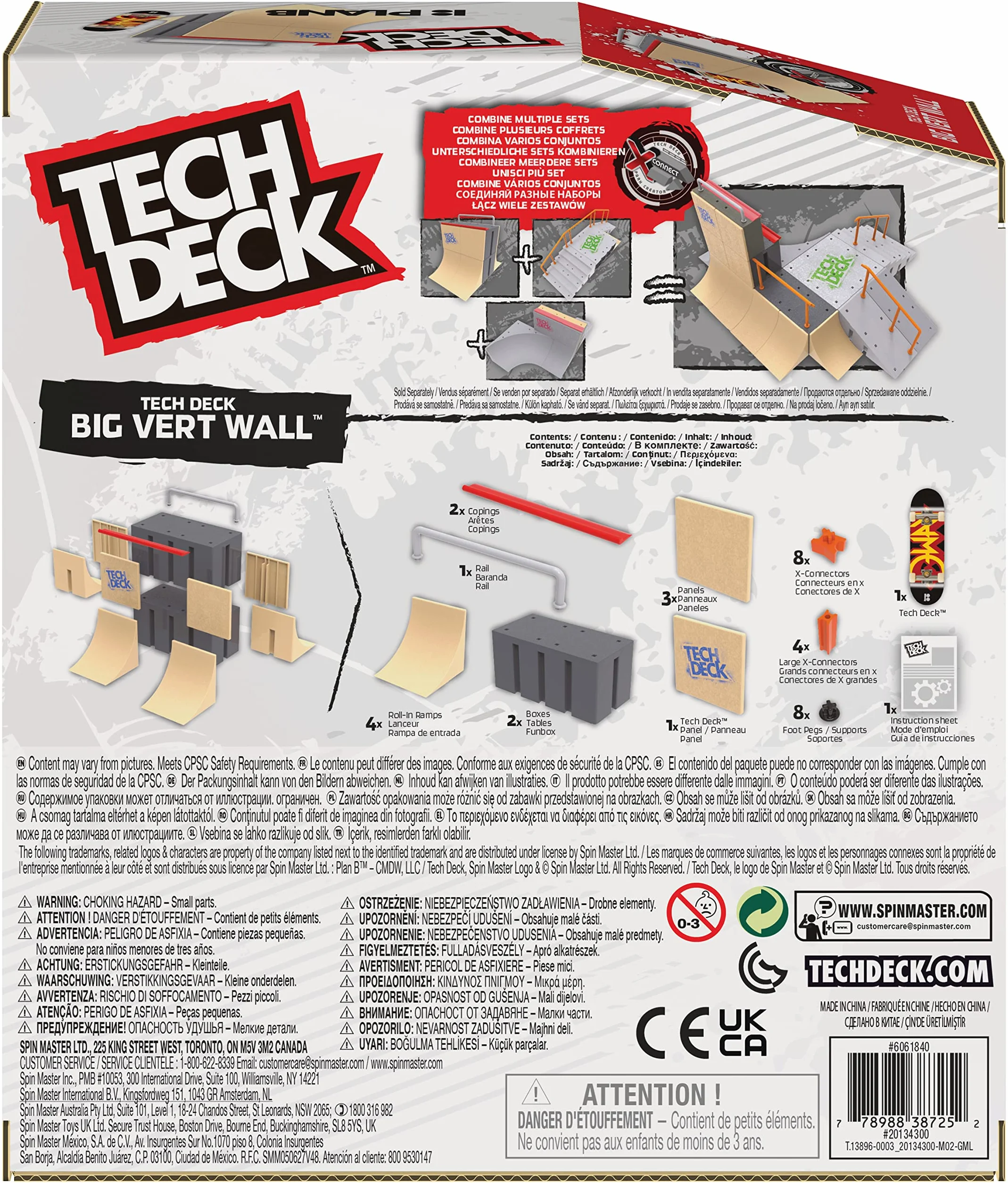Tech Deck X-Connect Fingerboard z Akcesoriami, Od 6 Lat (losowy zestaw)