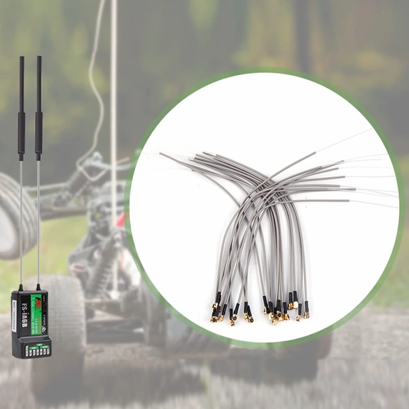 20 Sztuk Antena Odbiorcza 2.4G dla FrSky, Futaba, długość 15 Cm, Wysokiej Jakości z Materiałem ABS Złącze IPEX