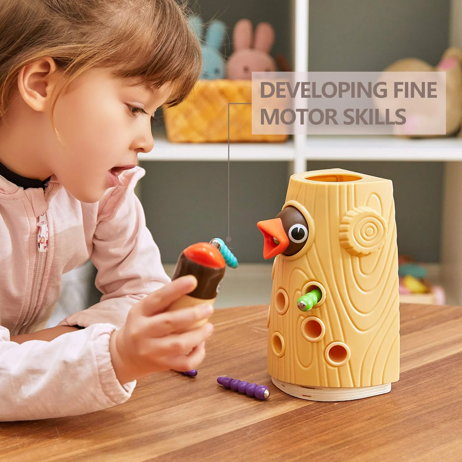 TOP BRIGHT Montessori magnetyczna zabawka edukacyjna dla dzieci od 2 lat, dla chłopców i dziewczynek, prezent