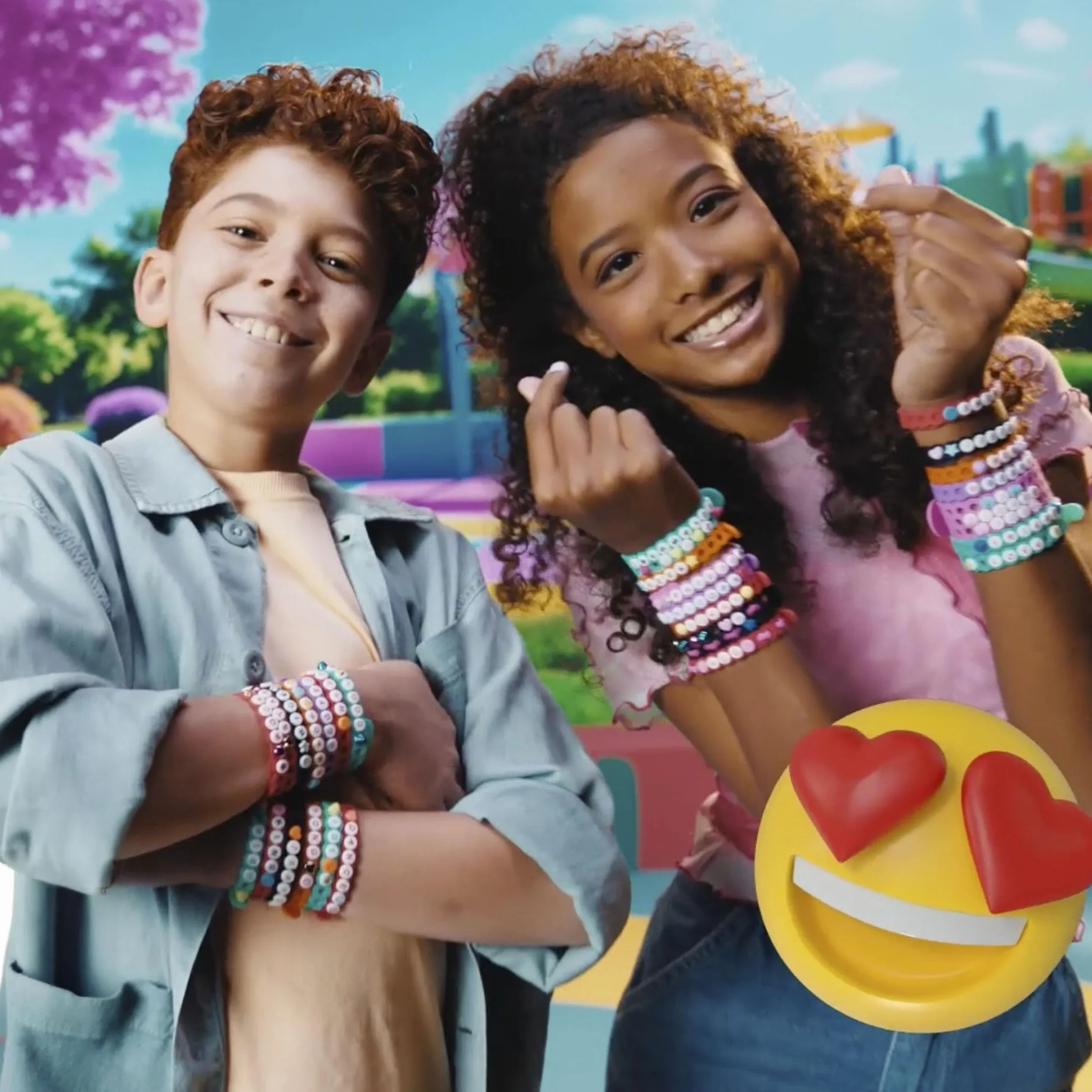 Bizak Jelly Bands Guma do żucia, zestaw zapachowych bransoletek do tworzenia i dopasowywania, zawiera zawieszki 3D i charmsy, słodki zapach i różowy, od 4 lat (63335564-6)