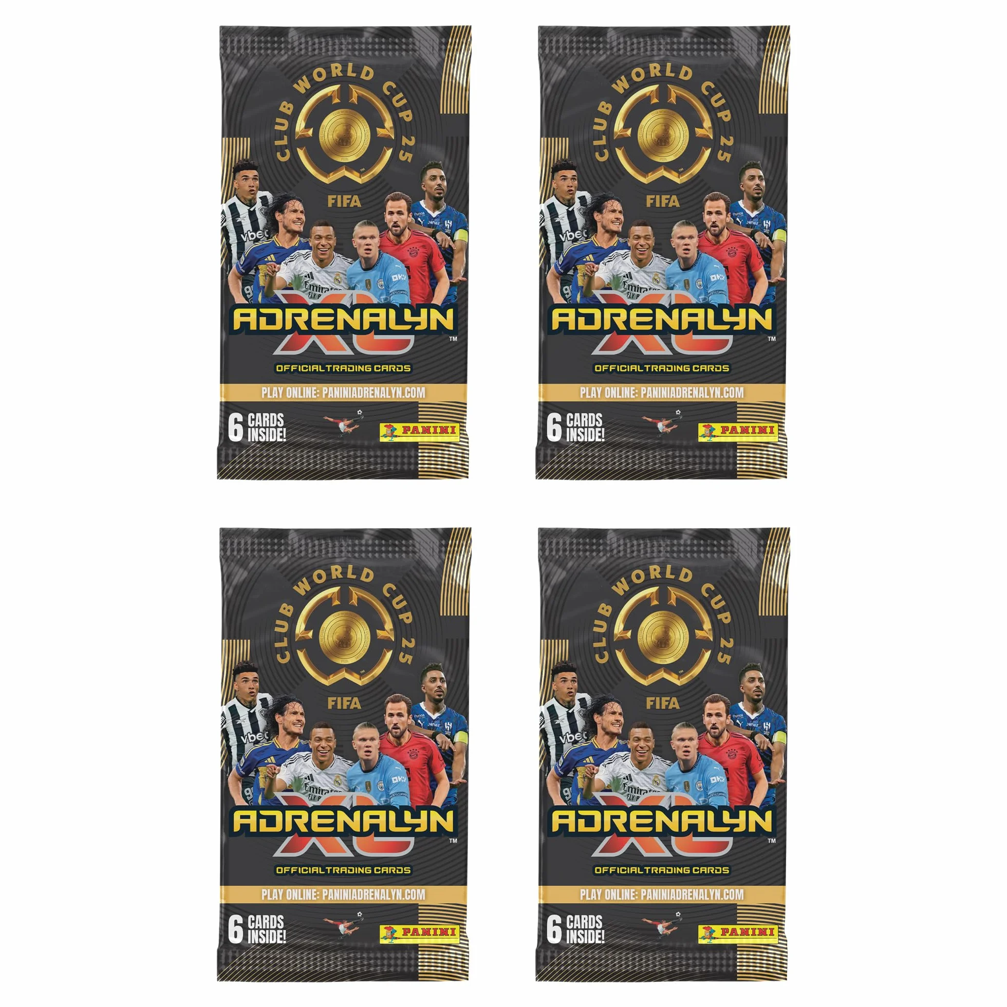 Oficjalna kolekcja kart kolekcjonerskich FIFA Club World Cup 2025 – zestaw startowy, złoty, czerwony/bordowy