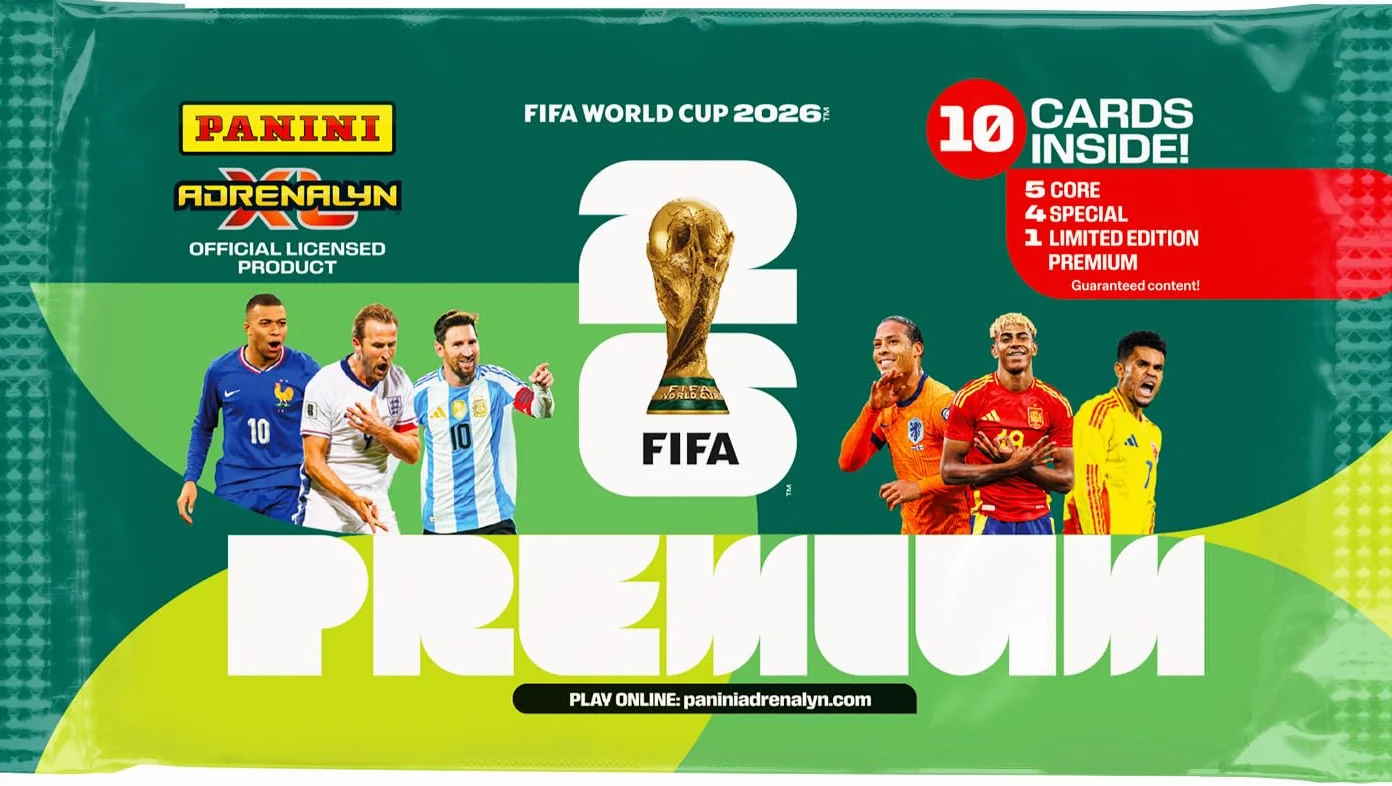 Mistrzostwa Świata FIFA 2026 karty handlowe Game Blister 1 etui premium z 10 kartami