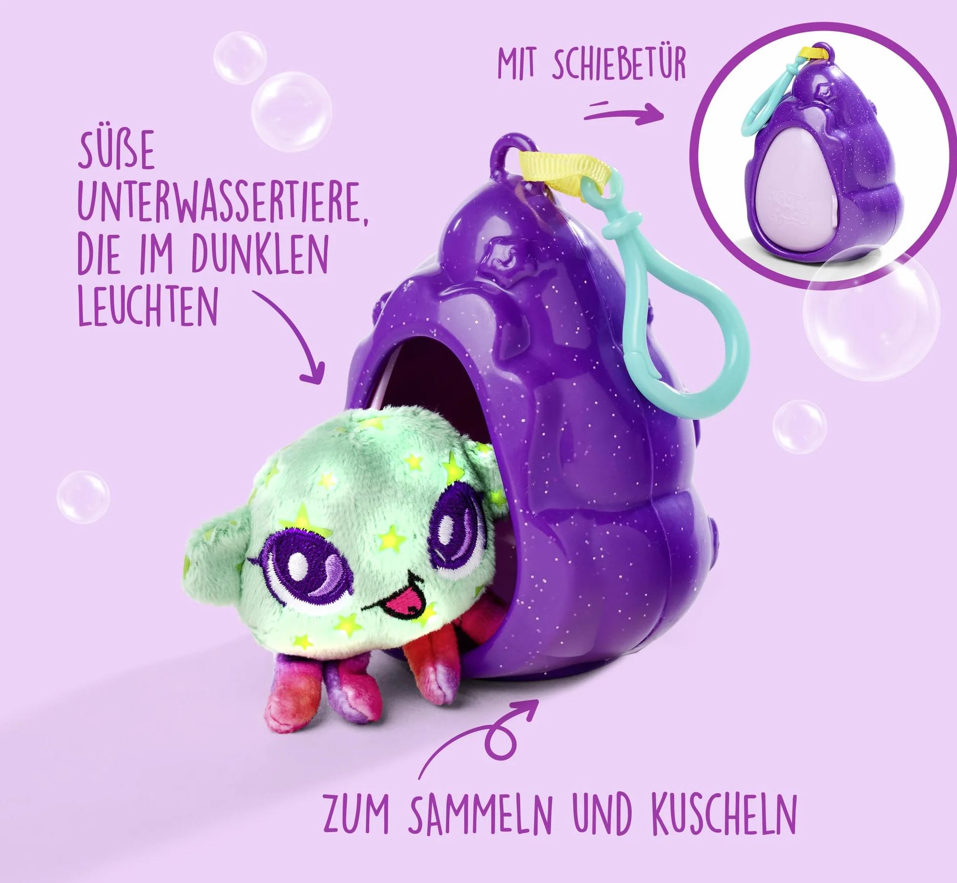 Simba 105952650 Pearly Pods świecące w ciemności 12 rodzajów; oferta dotyczy 1 sztuki muszelki; odpowiednie dla dzieci od 3 lat,wybór losowy