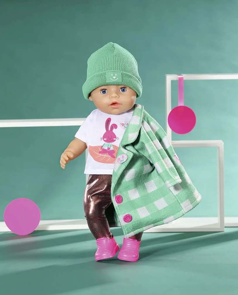 BABY Born 515 830079 płaszcz EA Deluxe, 43 cm, kolorowy