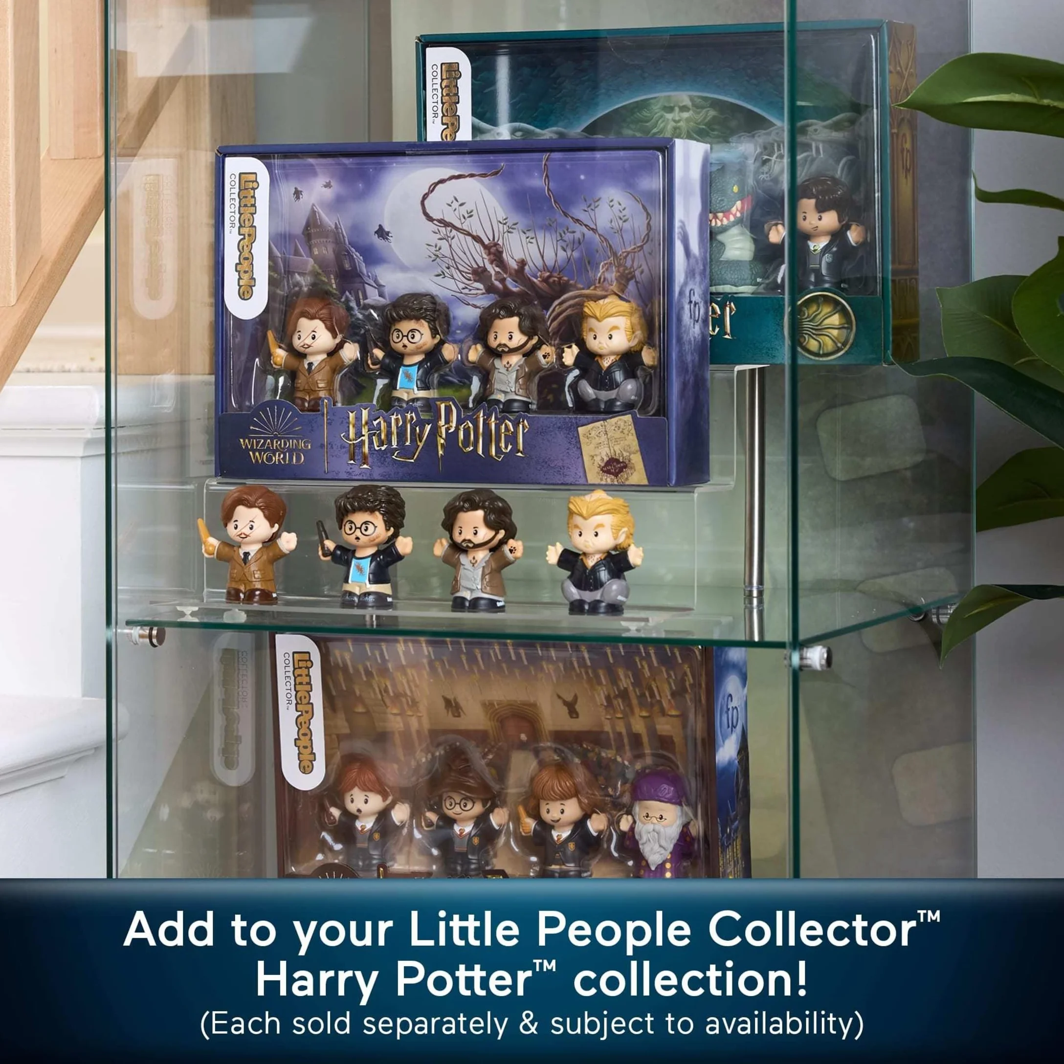 Little People Collector Harry Potter i Więzień Azkabanu 4-pak figurek Zestaw kolekcjonerski z filmu dla fanów i dorosłych, HVG47