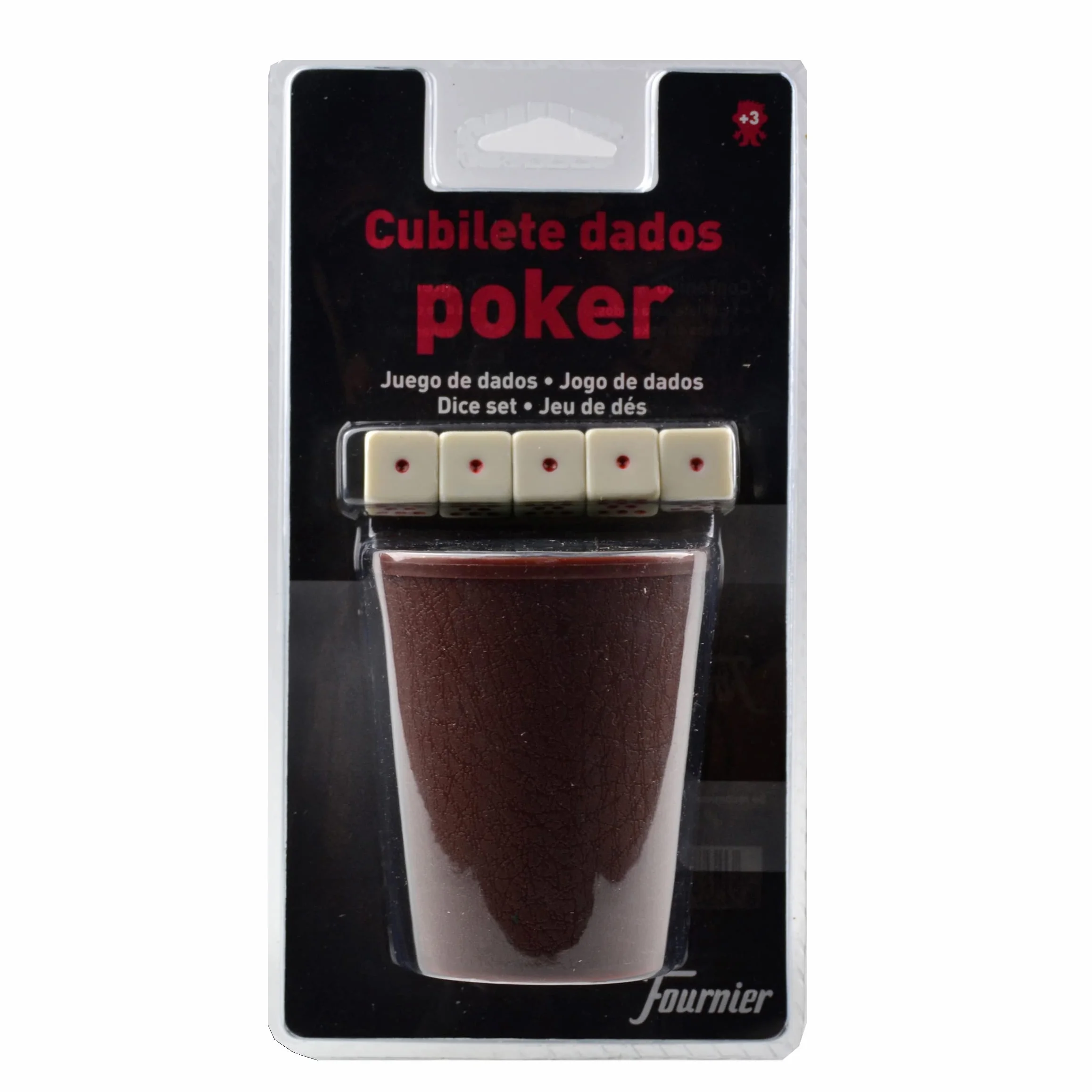 Fournier 102006 – kubek + blister na kości do pokera