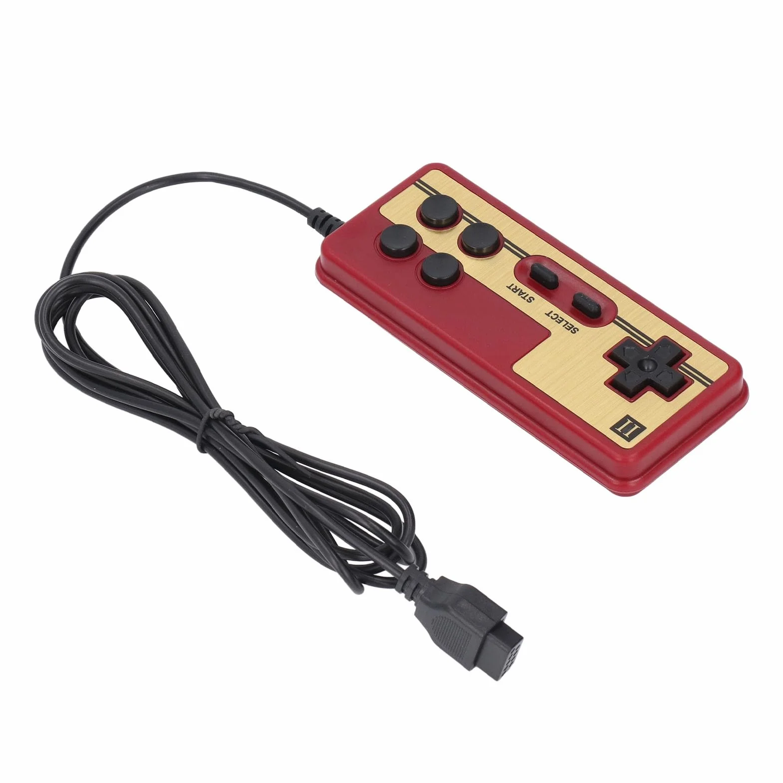 Retro Gaming Console, Przewodowa Rączka Odtwarzacza Gier z 9 Pinami Interfejsem Klasycznych Gier Telewizyjnych Retro Handheld Console