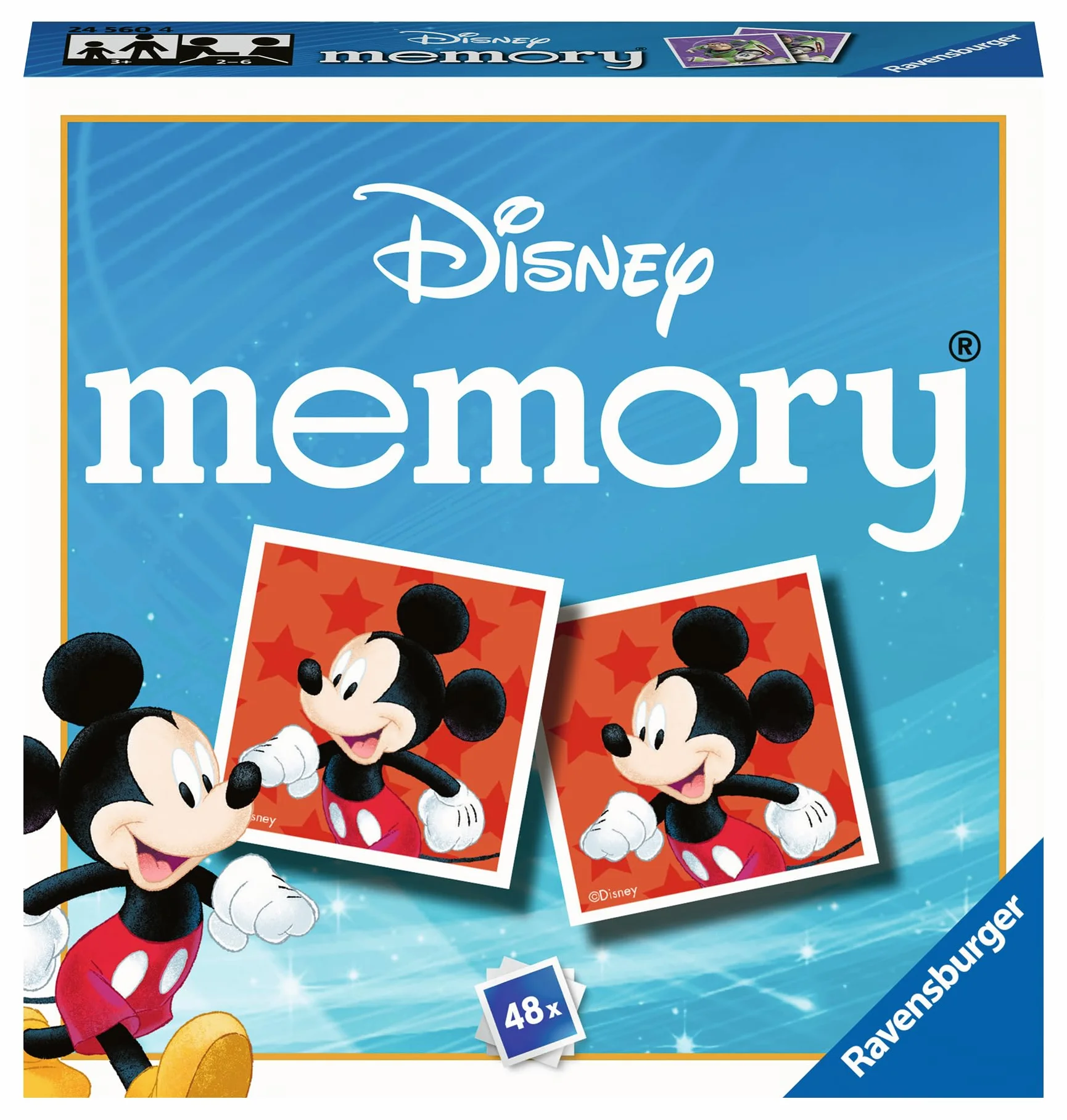 Ravensburger Disney Mini Memory Matching Picture Snap Pairs Game for Kids Age 3 Years Up