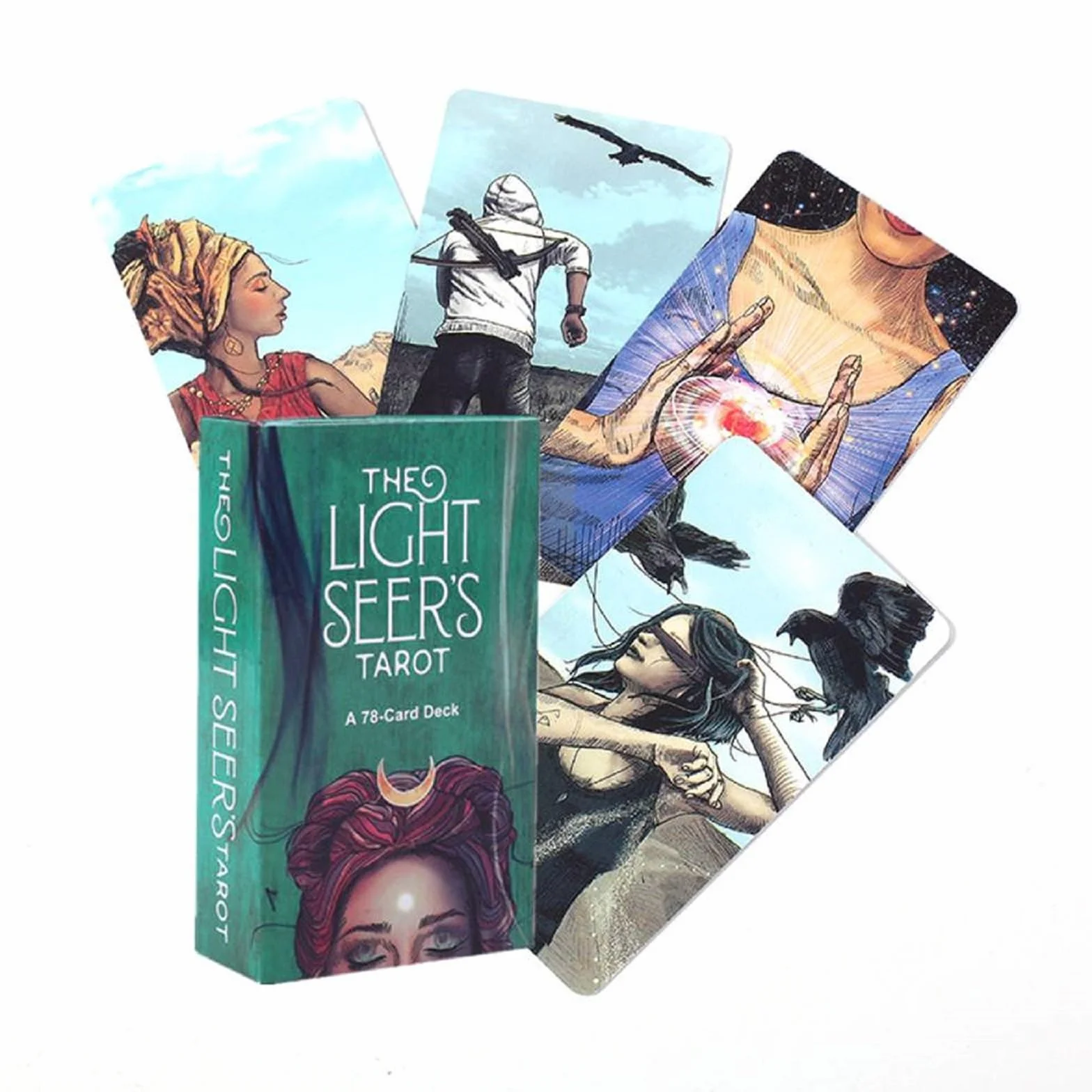 Kiwiom Rider Waite Tarot - holograficzne karty wróżenia dla początkujących, wróżby i karty losu