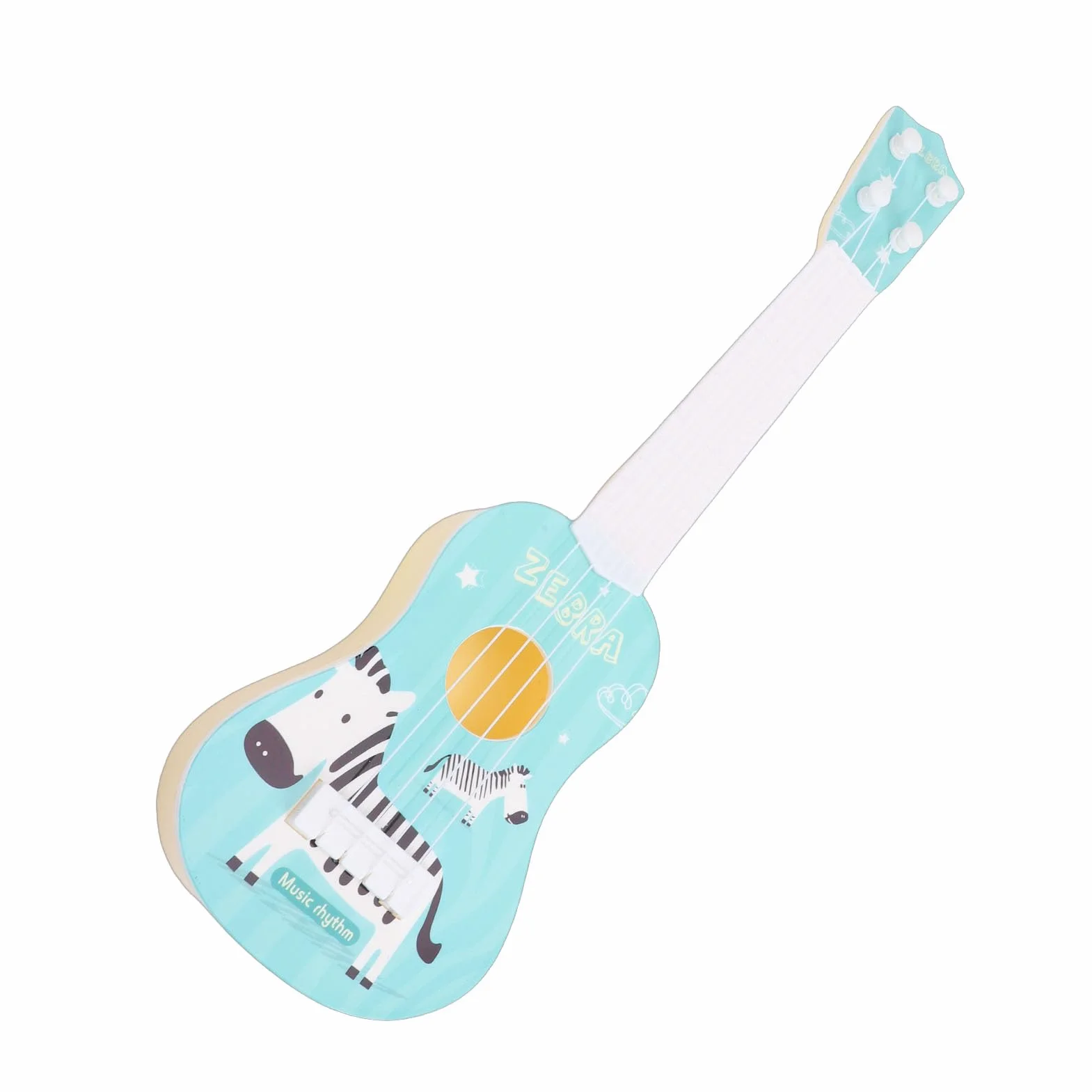 Topiky Symulacja Gitary Ukulele, Dziecięca Gitara Ukulele, Gitara Klasyczna Zabawka Muzyczna, Układany Edukacyjny Instrument Muzyczny Wczesna Nauka Muzyczna Zabawka, (BLUE)
