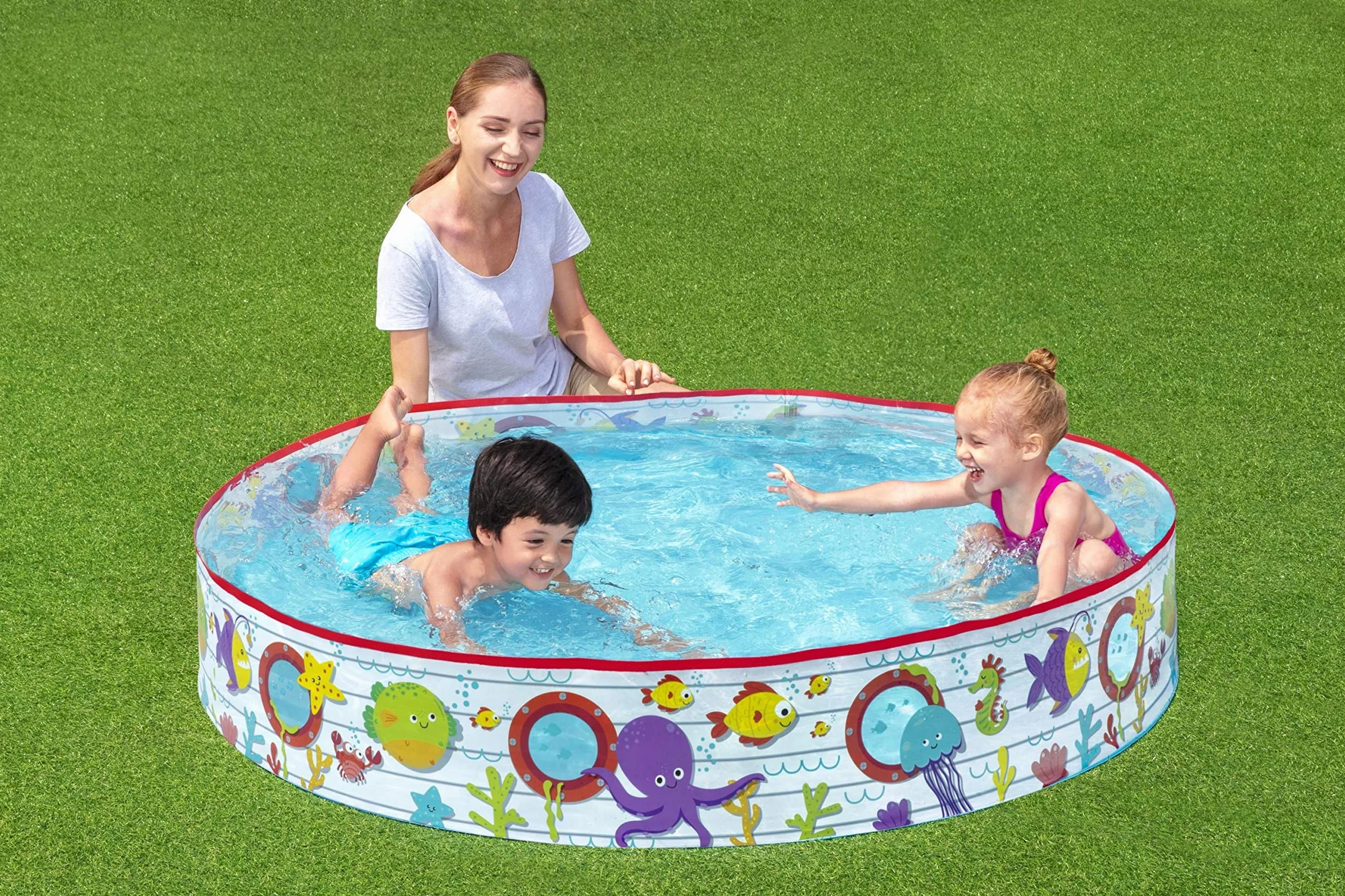 Bestway 1055029Xxx21 Φ60" X H10"/Φ1.52M X H25Cm Fill 'N Fun Pool