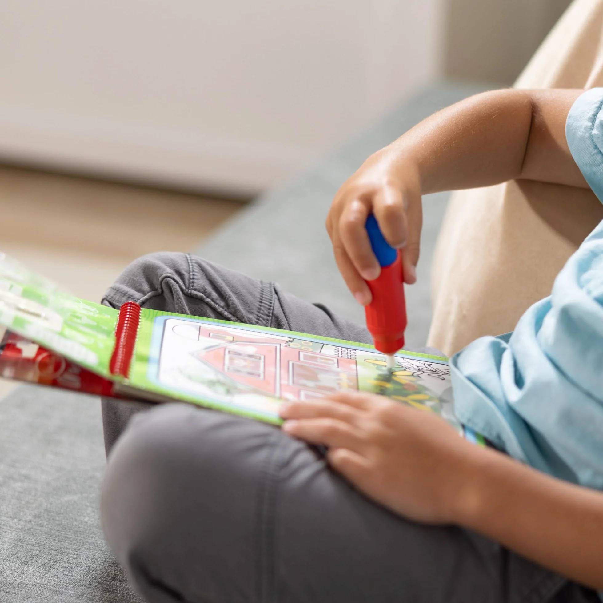 Melissa & Doug – kolorowanka wodna: gospodarstwo rolne | blok z zadaniami | podróż | 3+ | prezent dla chłopca lub dziewczynki