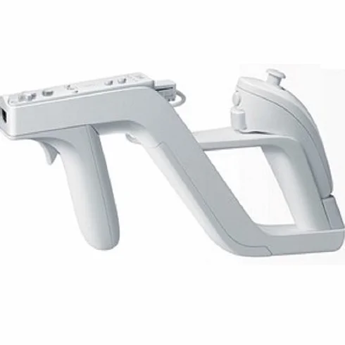 Zapper Gun do Nintendo Wii do włożenia pilota i Nunchuck w kolorze białym
