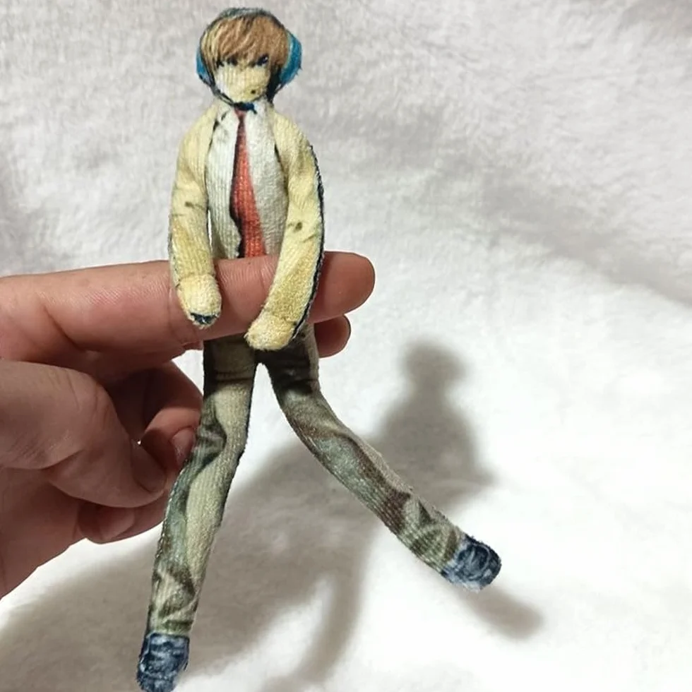 Light Yagami L Figure Plush Anime Skręcalne Figurki Akcji Lalka Cartoon Poduszka Możliwa Figurka Anime Dekoracja Domu Kanapy