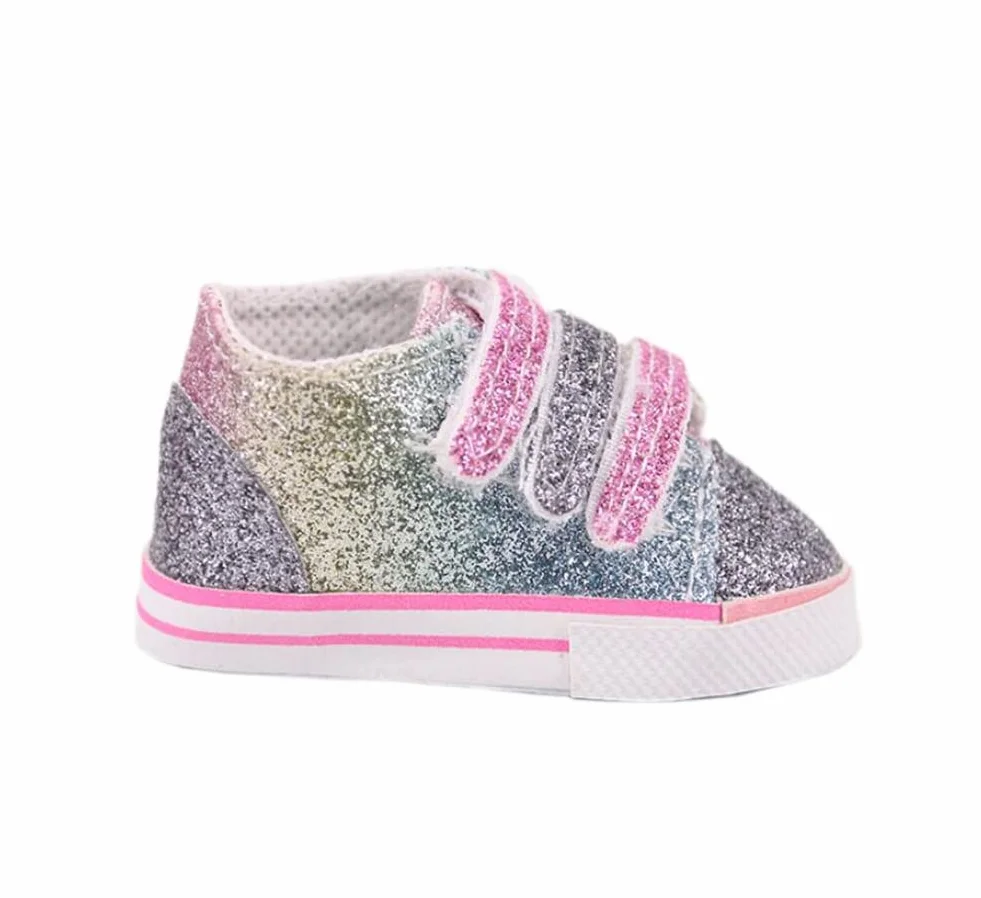 Buty dla lalek trampki z cekinami akcesoria dla American Girl Doll 45 cm