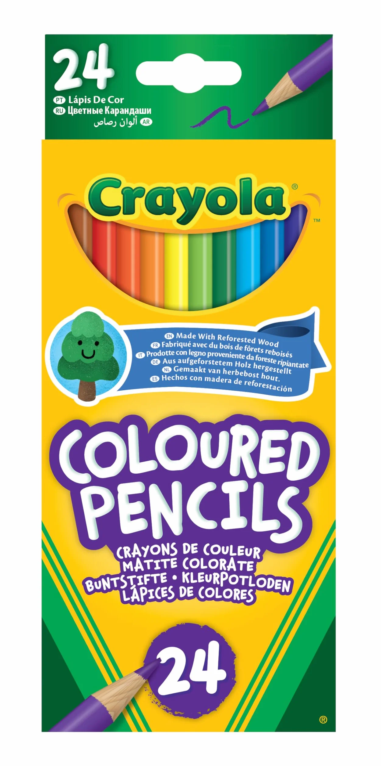 Crayola Kredki Ołówkowe, Wielokolorowy, 24 Sztuki