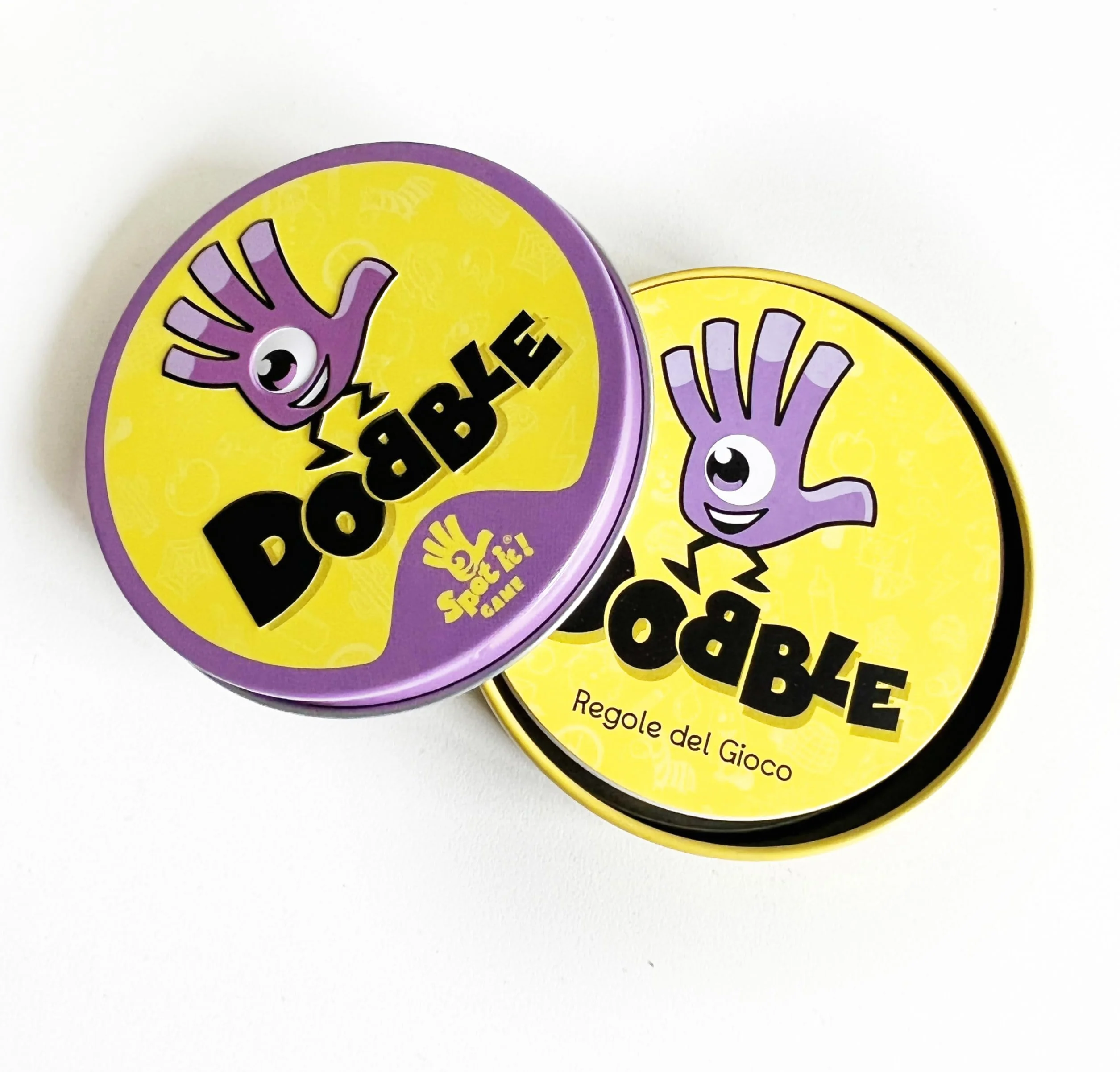 Asmodee: Dobble Classic Blister Eco, wersja mini, zabawna gra karciana dla całej rodziny, 5 minigier, 2-8 graczy, 6+ lat, wydanie włoskie
