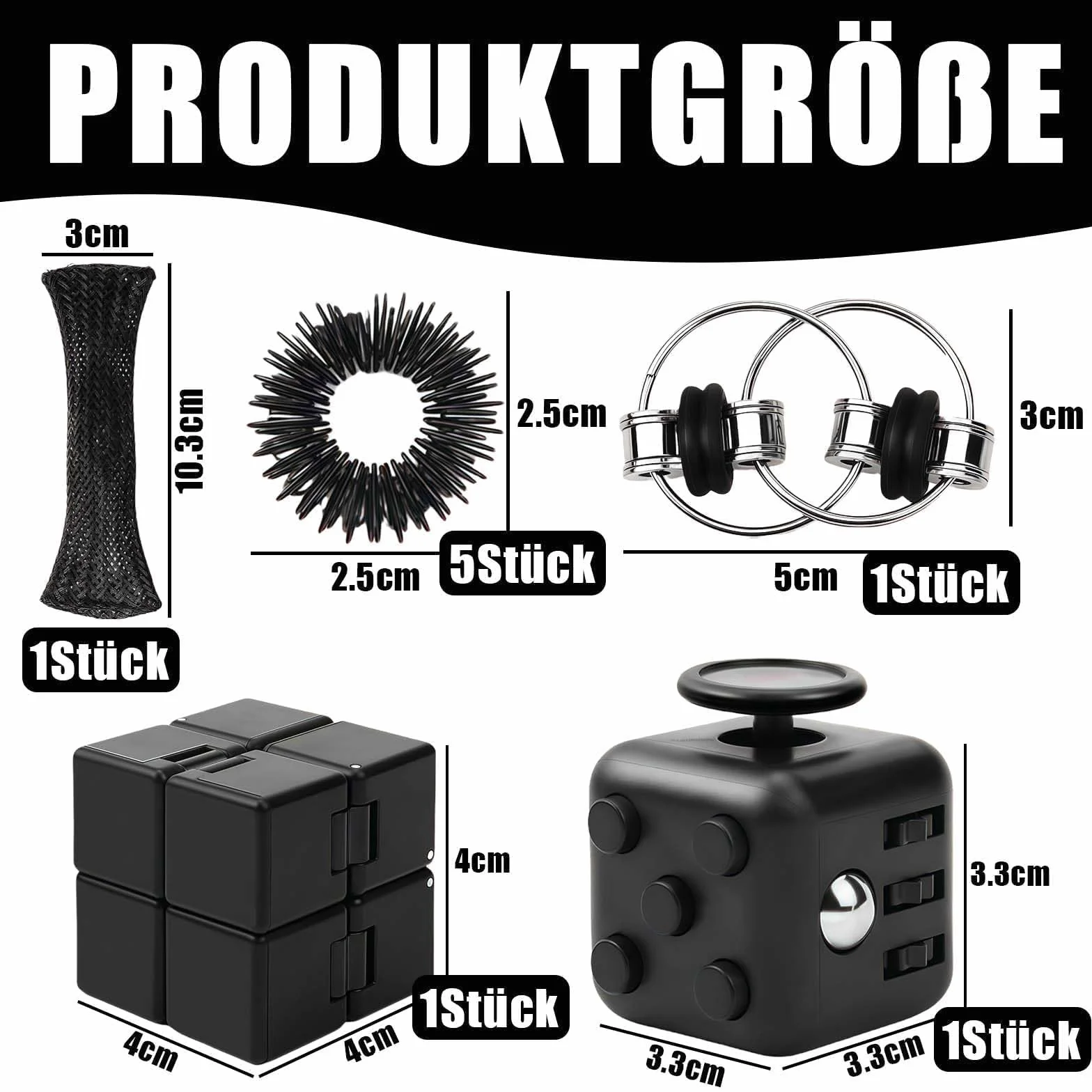 Fidget Toys zestaw 9 sztuk
