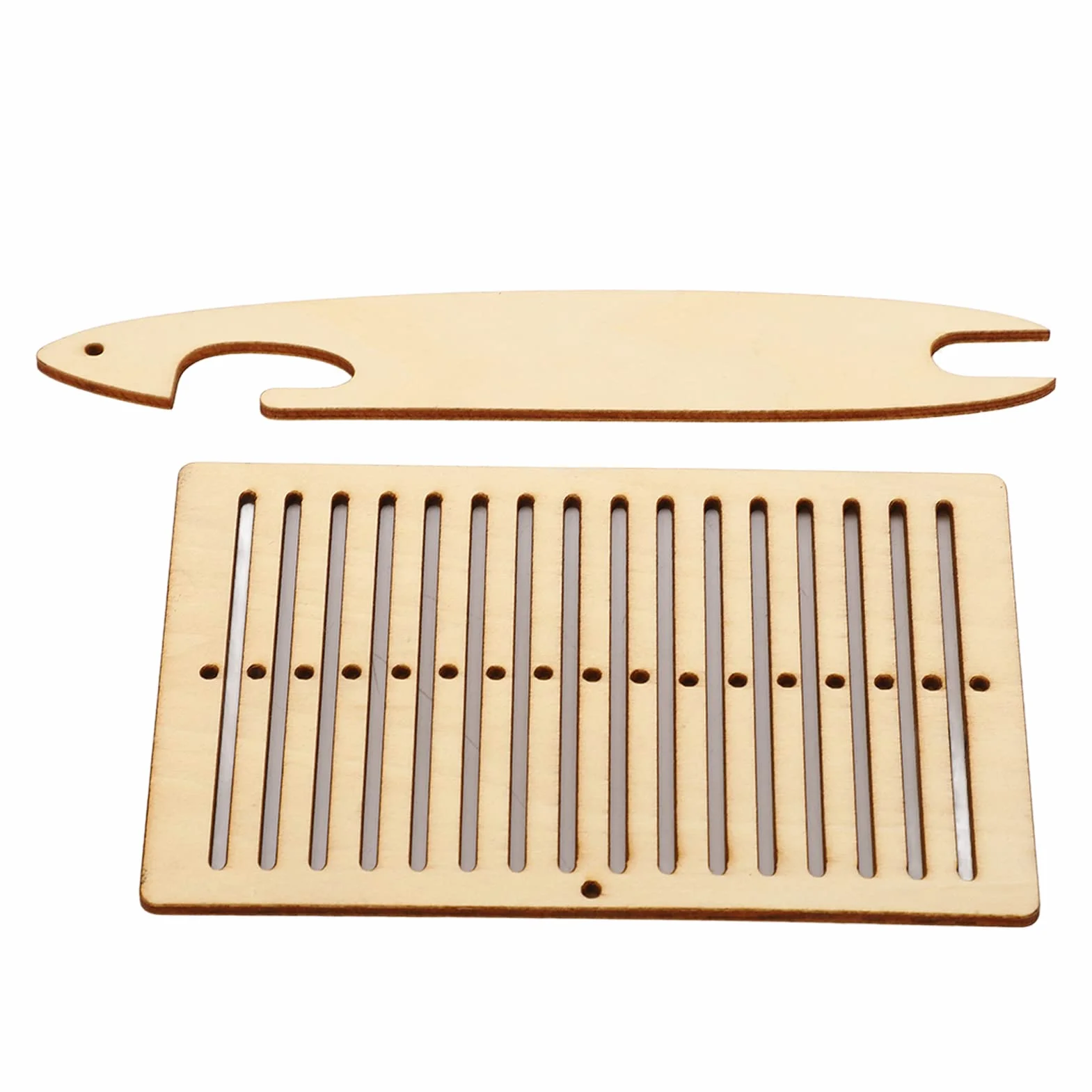 Vvikizy 2 szt. Zestaw krosna tkackiego wahad?owy looms for weaving drewniany pasek do tkactwa, narz?dzia tkackie z wahad?em rigid heddle loom Tkanie dla dzieci