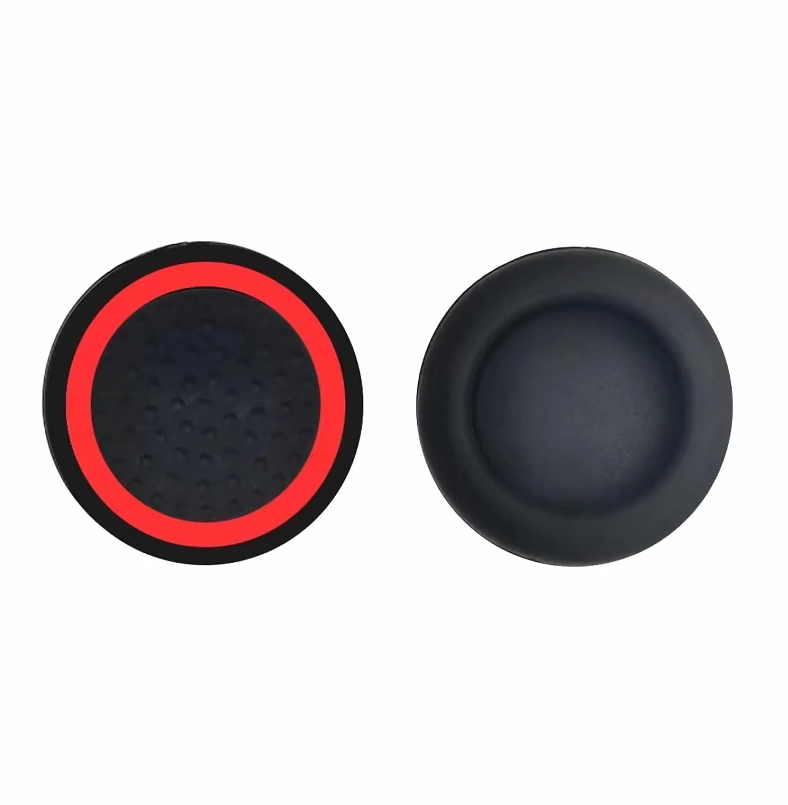 GIOPUEY Nakładki na drążki analogowe joysticka kompatybilne z Steam Deck Oled, 4-pak silikonowych nakładek na kciuki, nakładki na joysticki, etui ochronne, miękkie antypoślizgowe - Czarny/Czerwony+