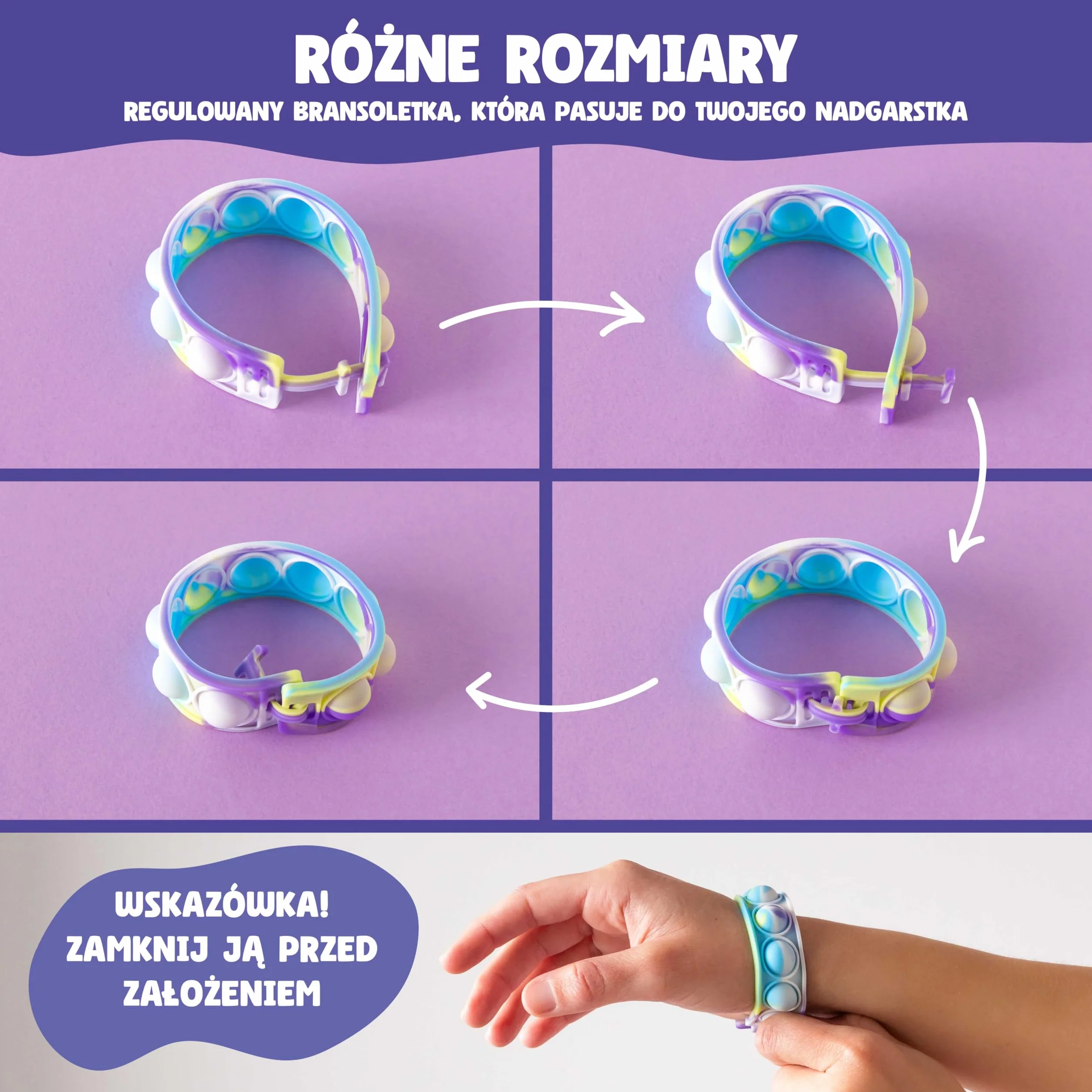 BONNYCO Bransoletki i Breloczki Pop It do Wypełniania Worków na Imprezę dla Dzieci Unisex 30 Szt. Wypełnienie Worków Imprezy, Zabawki Antystresowe, Upominki na Przyjęcie Dziecięce