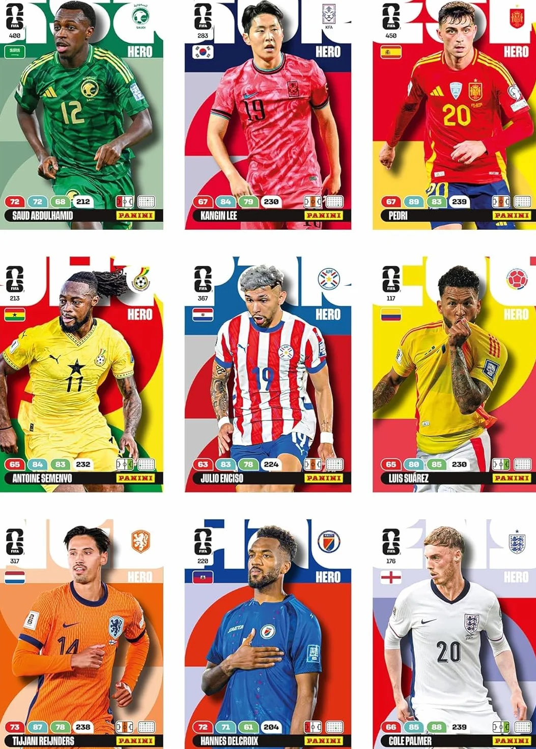 Panini Mistrzostwa Świata FIFA 2026 Trading Cards Game Blister 7 kieszeni + 4 karty z limitowanej edycji