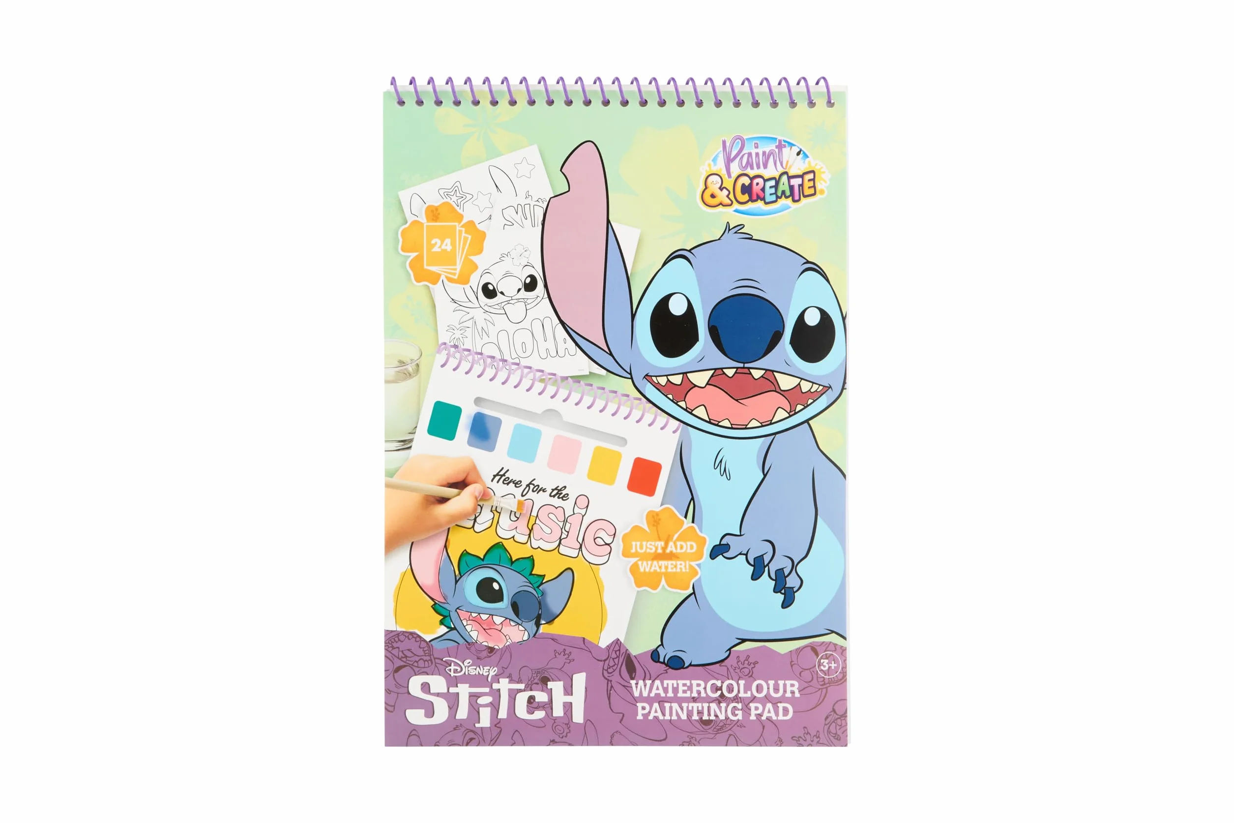 Kolorowanka akwarela stitch