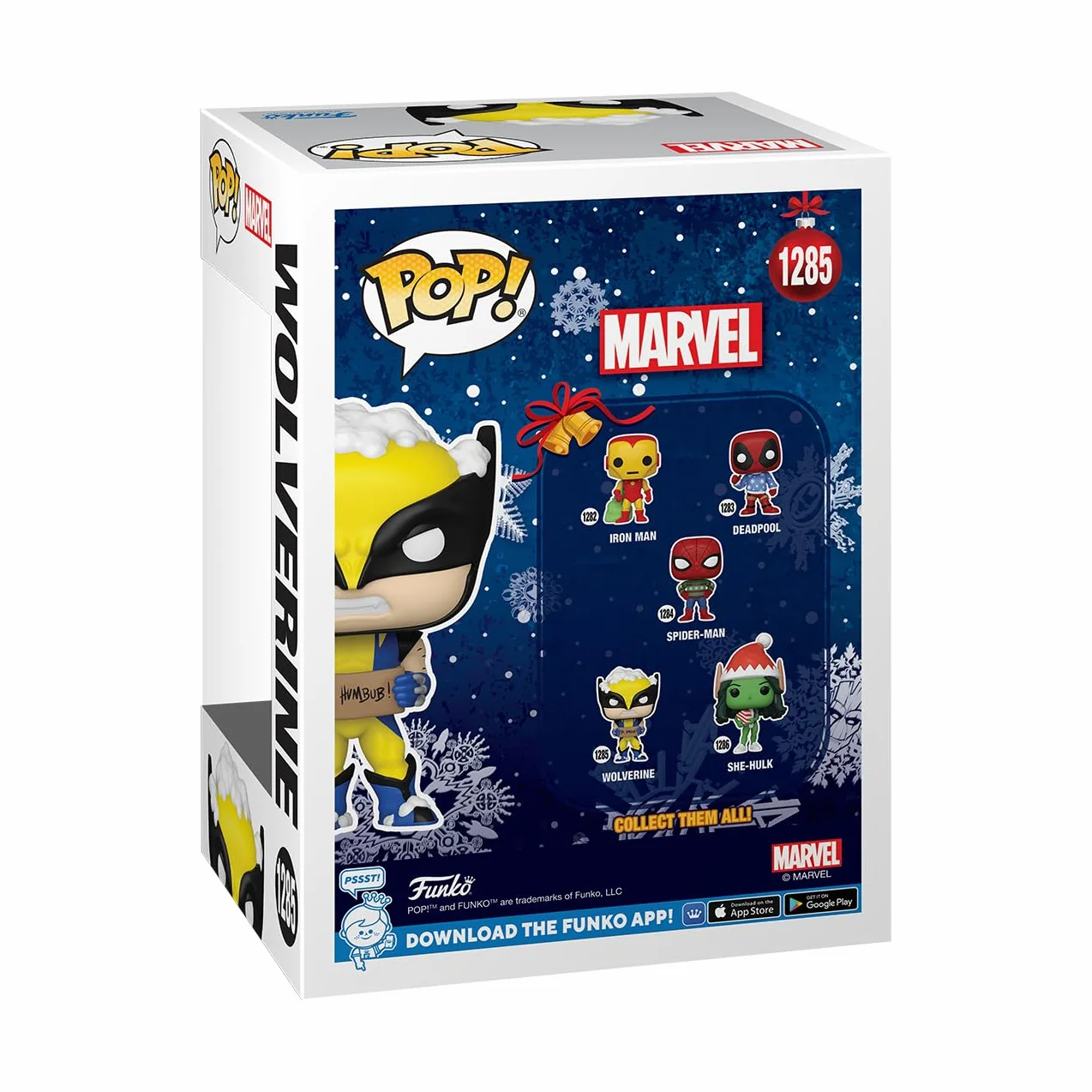 Funko POP! Marvel: Holiday - Wolverine ze znakiem - Marvel Comics - kolekcjonerska figurka winylowa - pomysł na prezent - oficjalny towar - zabawki dla dzieci i dorosłych - fani filmów
