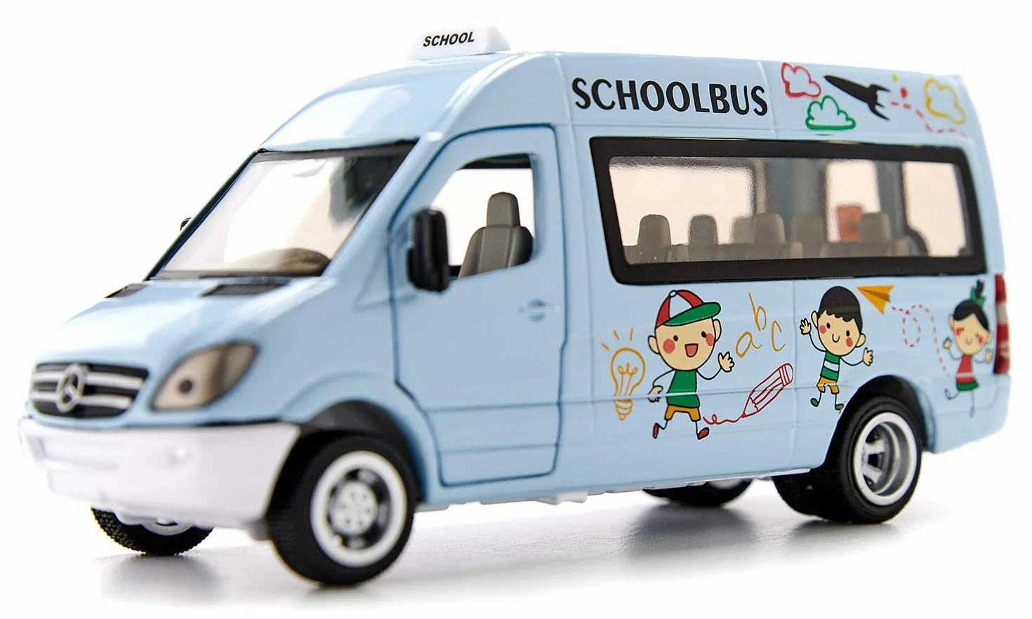 Siku 5509, Przystanek autobusowy, Tworzywo sztuczne, Wielokolorowy, Z Mercedesem-Benz Sprinter (Metal) i automatem biletowym