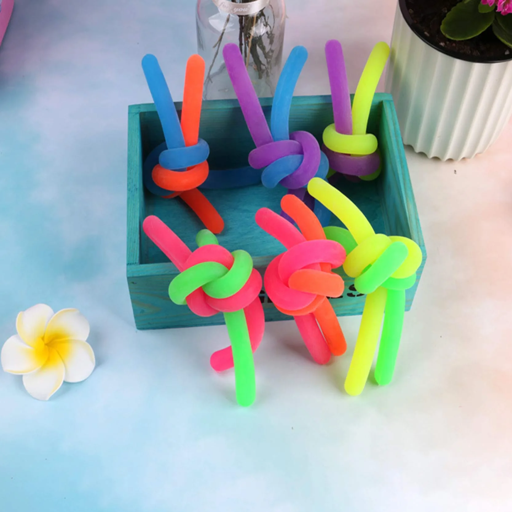 Zayin Rozciągliwe makaron Fidget / zabawki sensoryczne- rozciąga się od 25 cm do 20 stóp