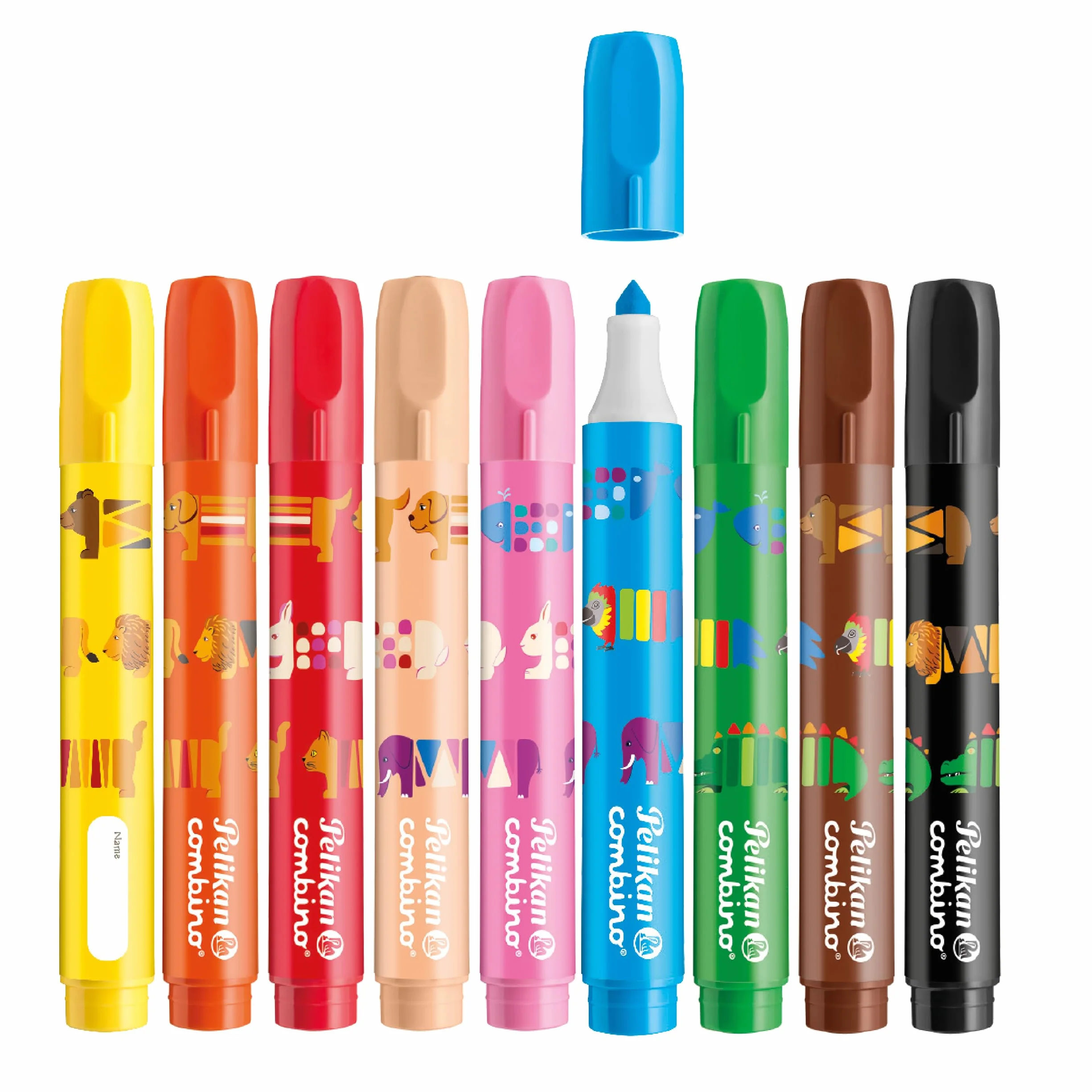 Pelikan 814553 Combino Super 411 flamastry w pudełku składanym