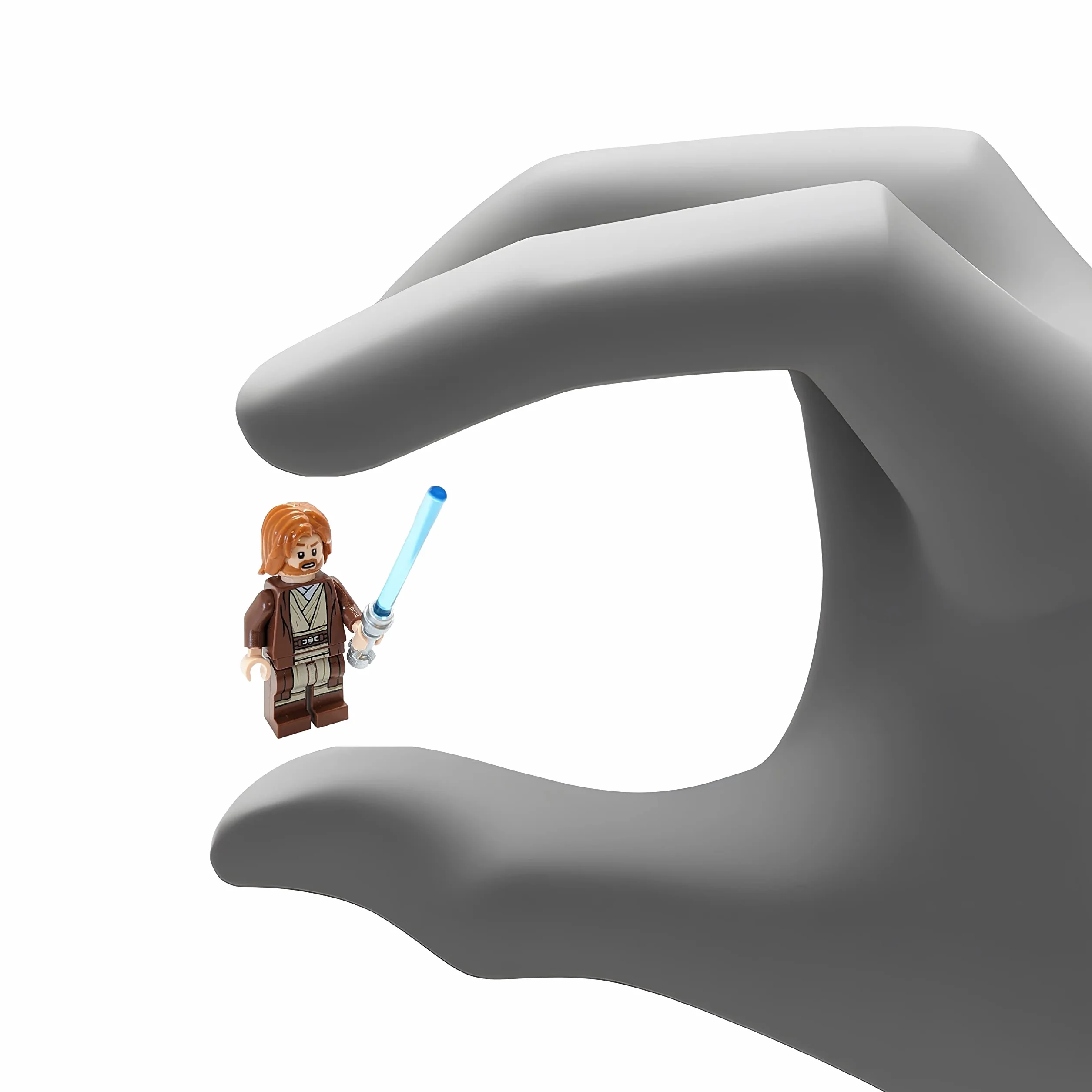 LEGO Star Wars Mini Figure – Obi-Wan Kenobi with Lightsaber (Approximately 45 mm / 1.8 Inch Tall) by