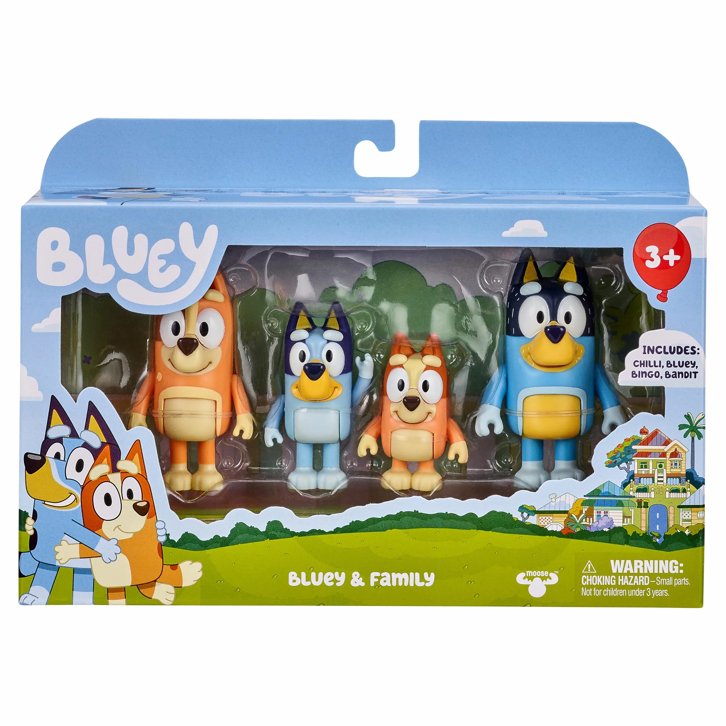 Bluey Family Zestaw Figurek, Wielokolorowy, Od 3 lat